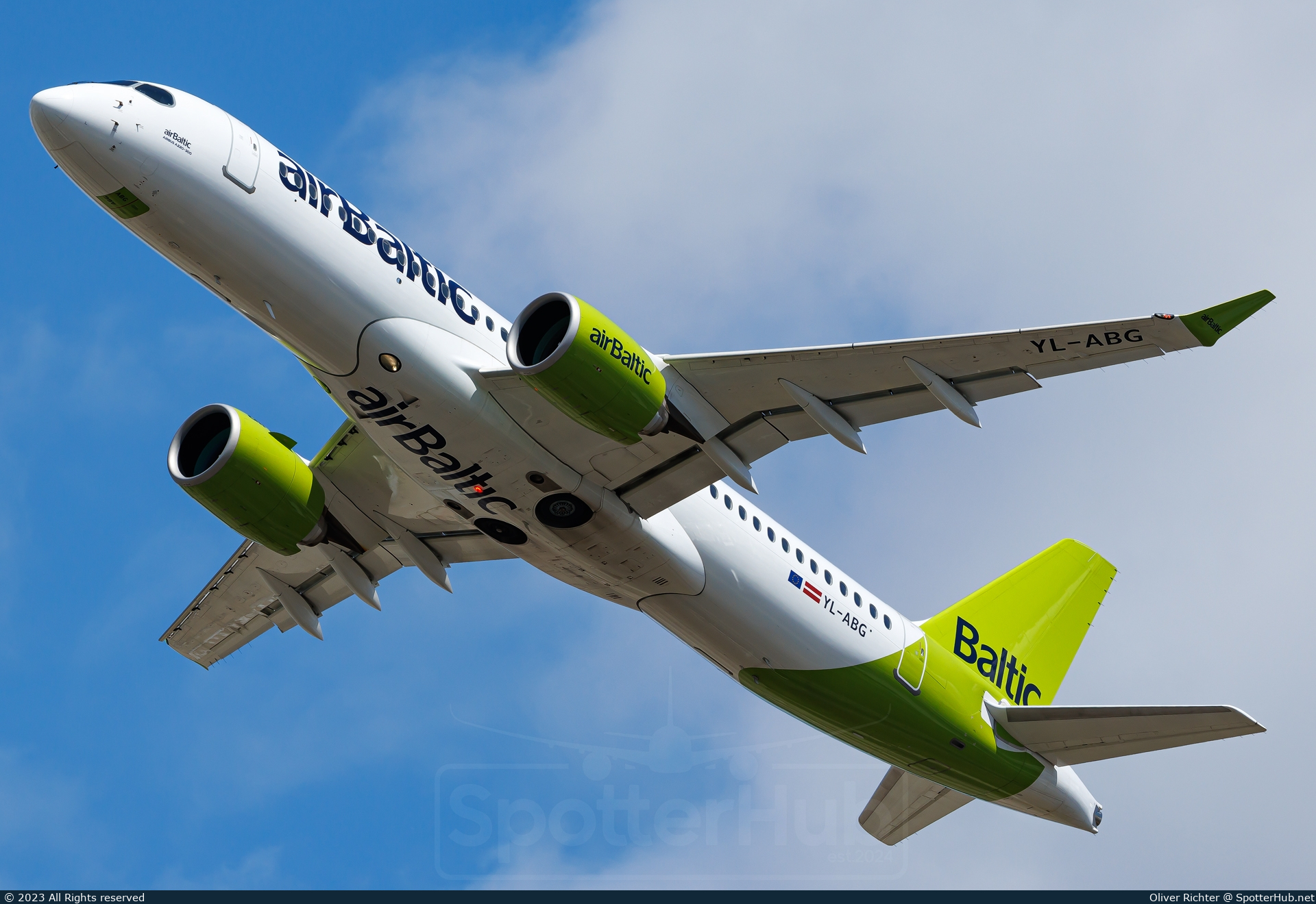 Photo of YL-ABG - Airbus A220-300 operated by airBaltic