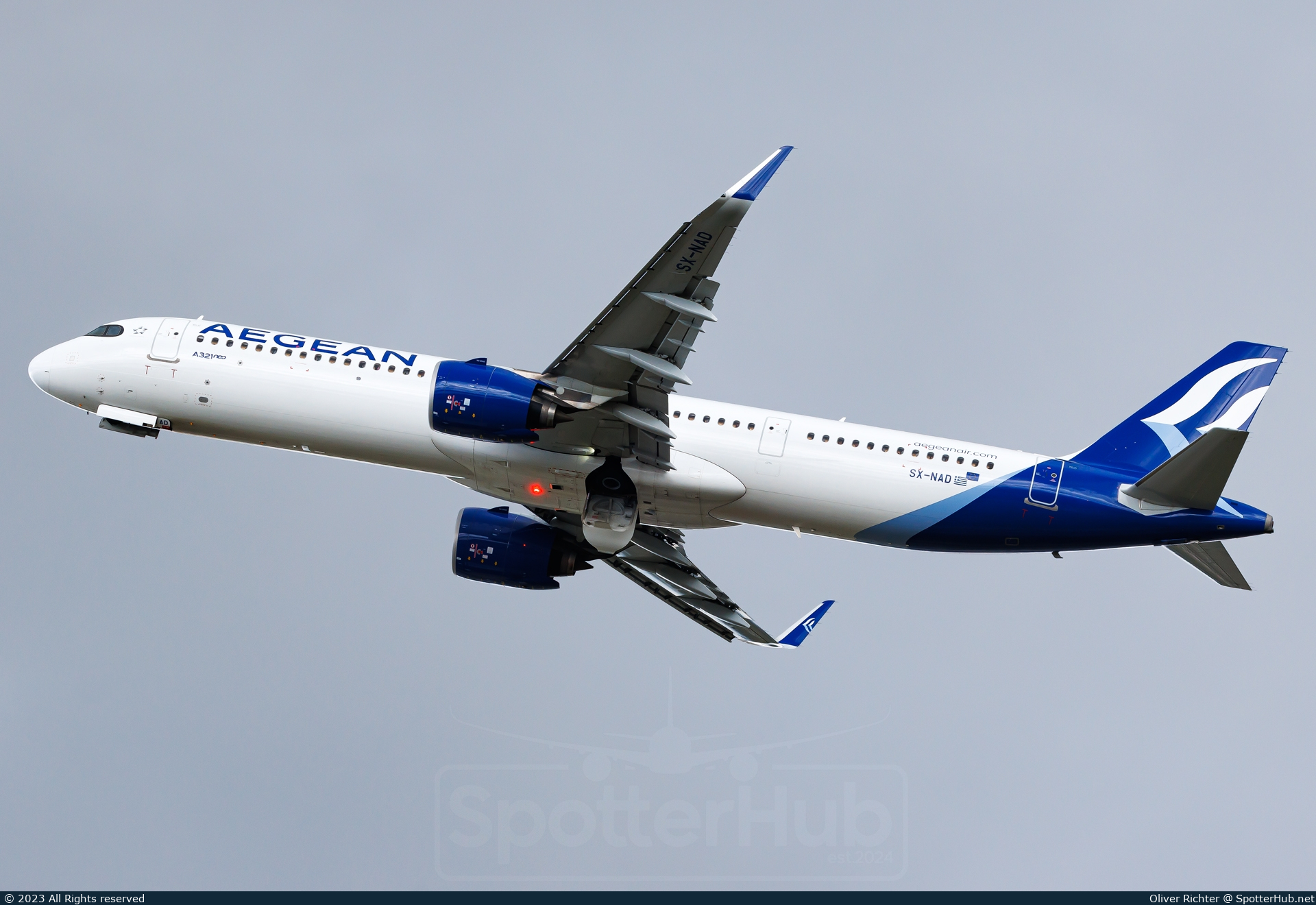 Photo of SX-NAD - Airbus A321-271NX operated by Aegean Airlines