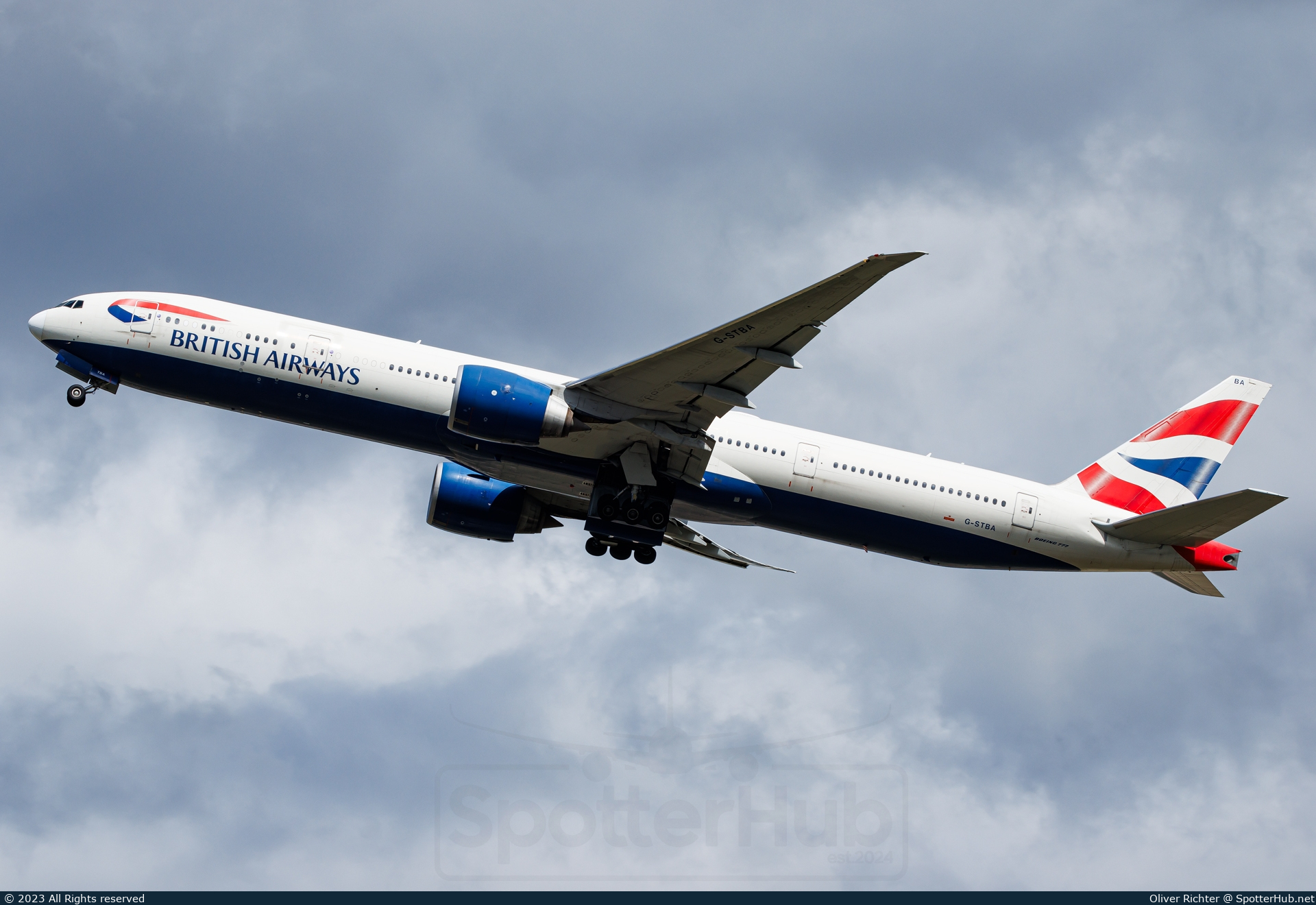 Photo of G-STBA - Boeing 777-336(ER) operated by British Airways