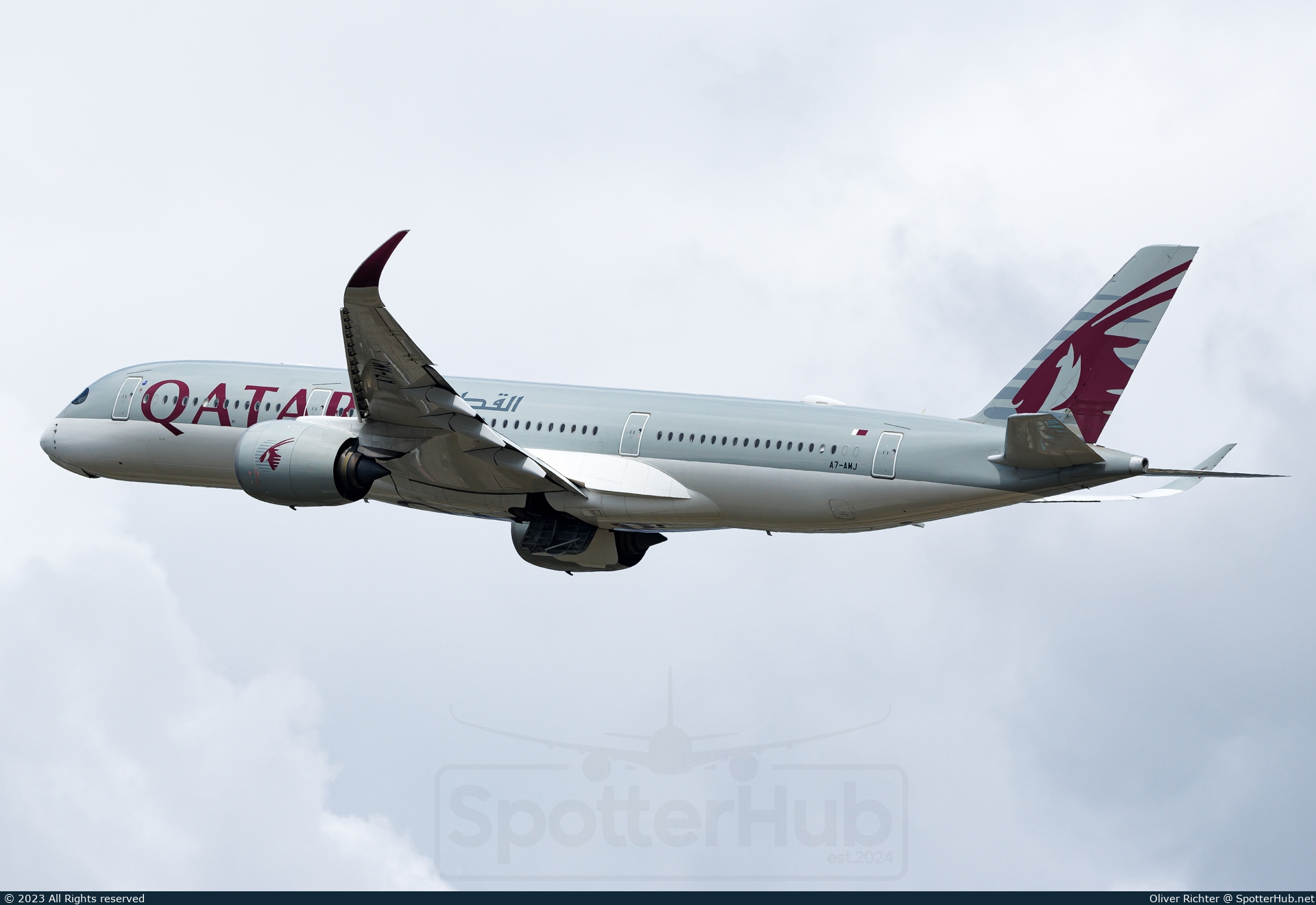 Photo of A7-AMJ - Airbus A350-941 operated by Qatar Airways