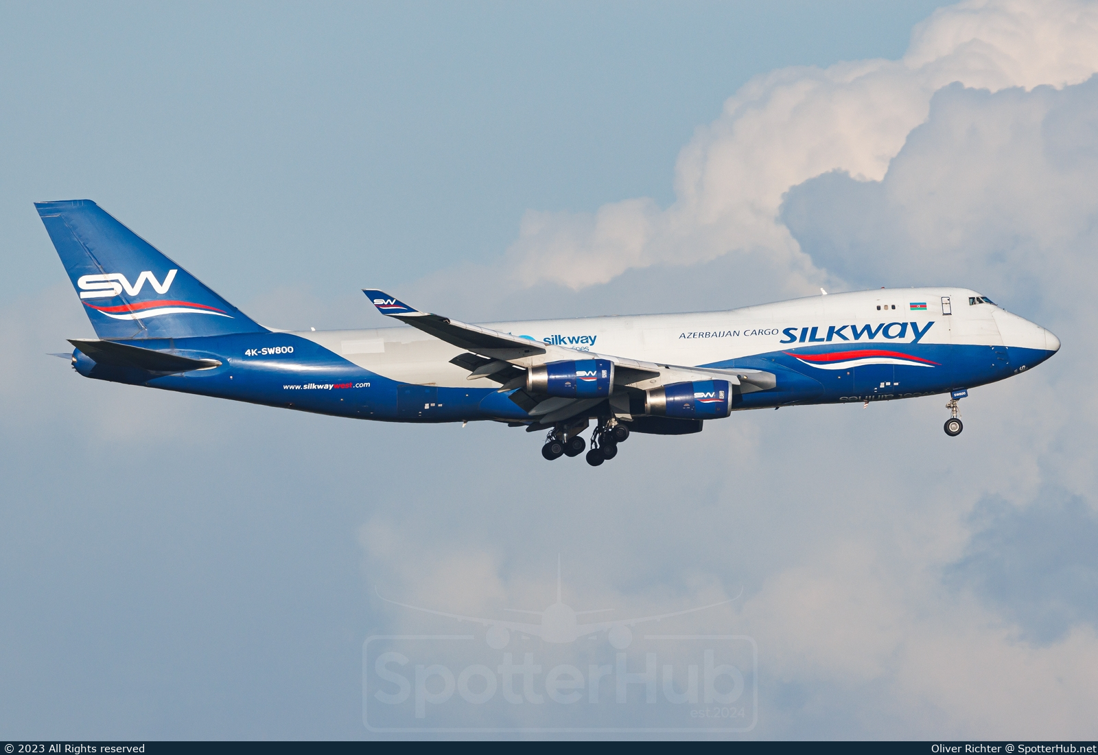 Photo of 4K-SW800 - Boeing 747-4R7F operated by Silk Way West Airlines