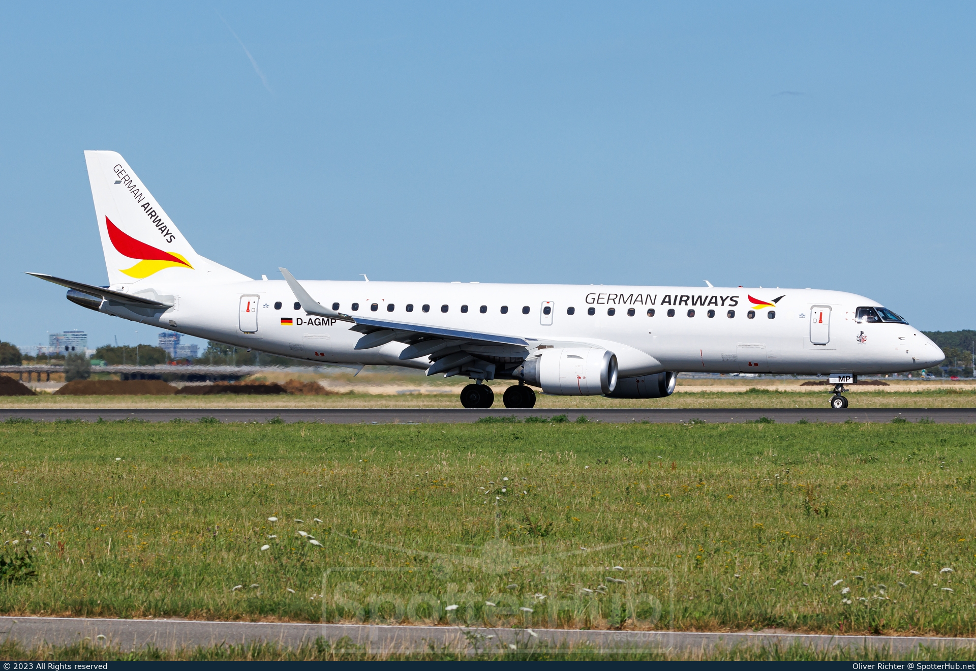 Photo of D-AGMP - Embraer ERJ-190AR operated by German Airways