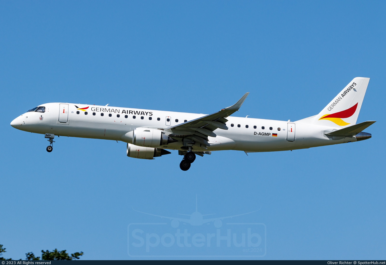 Photo of D-AGMP - Embraer ERJ-190AR operated by German Airways