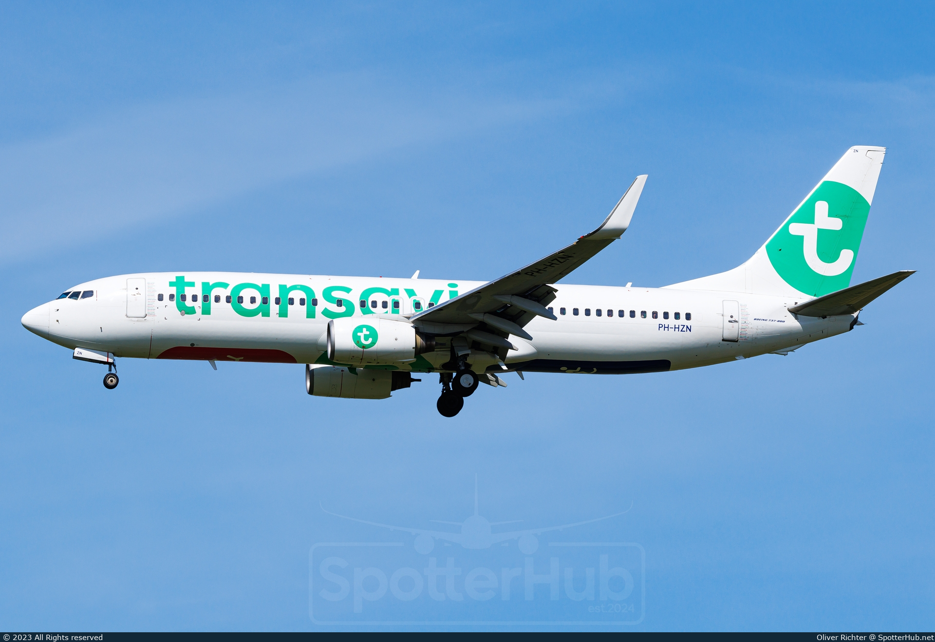 Photo of PH-HZN - Boeing 737-8K2 operated by Transavia