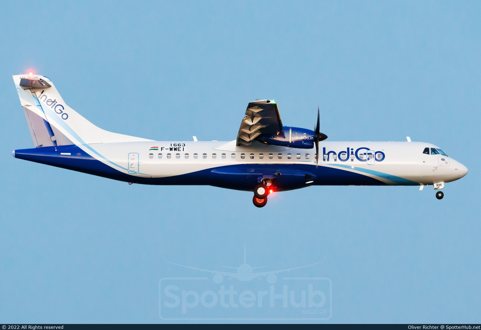 Photo of F-WWEI - ATR 72-600 operated by IndiGo