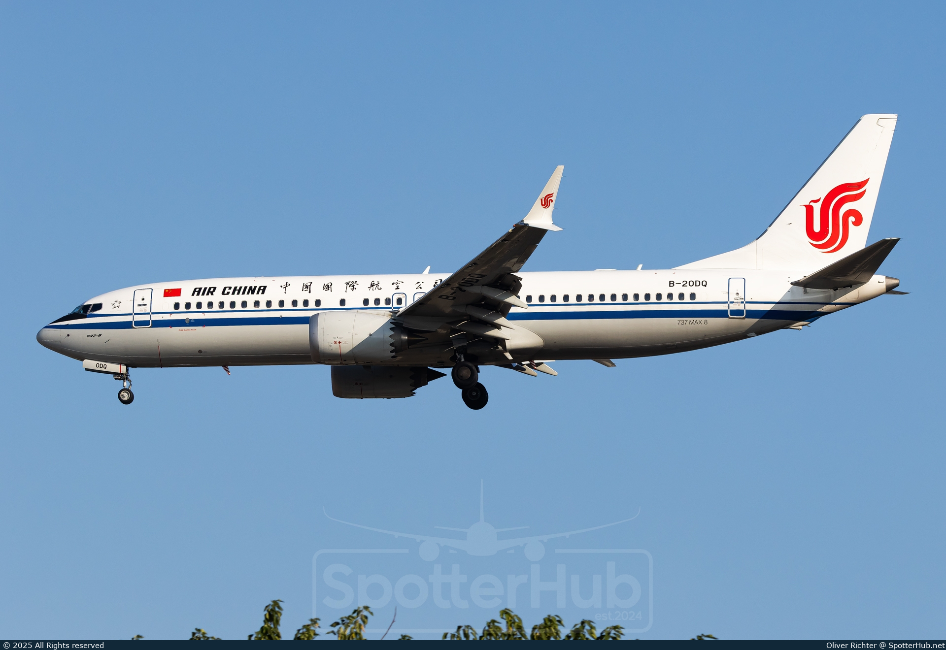 Photo of B-20DQ - Boeing 737 MAX 8 operated by Air China