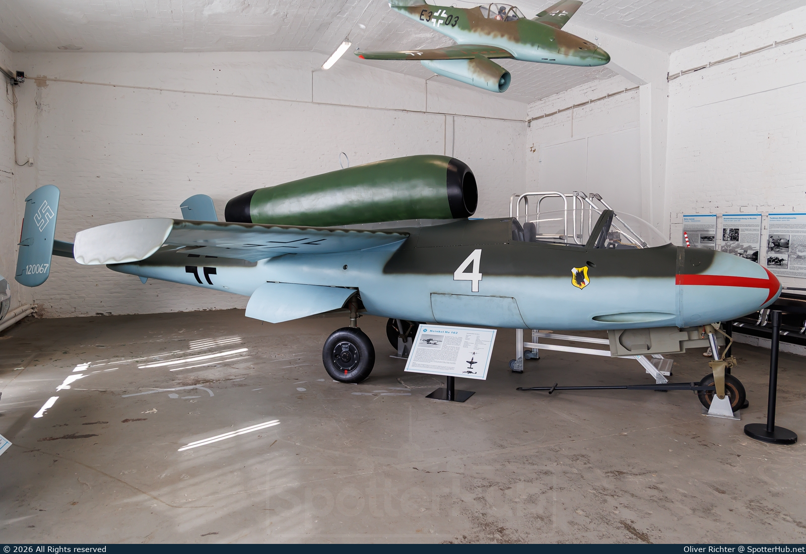 Photo of 120067 - Heinkel He 162A-1 Volksjäger operated by German Air Force
