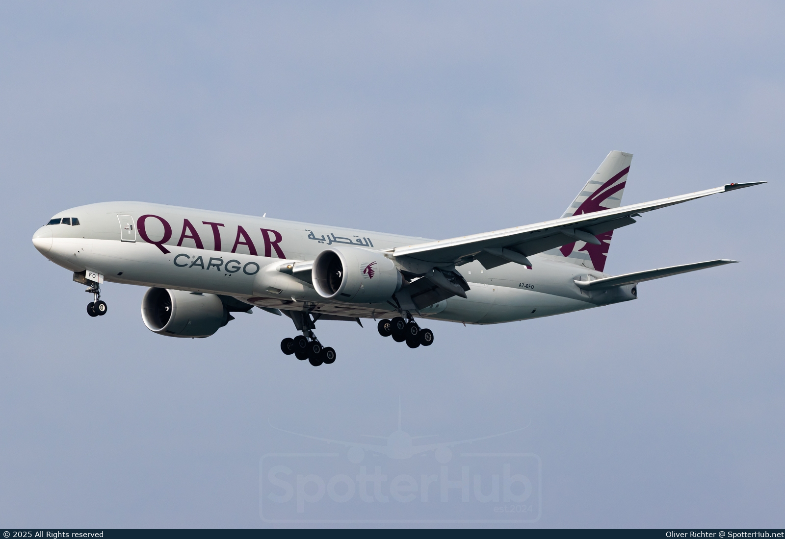 Photo of A7-BFO - Boeing 777-FDZ operated by Qatar Airways Cargo