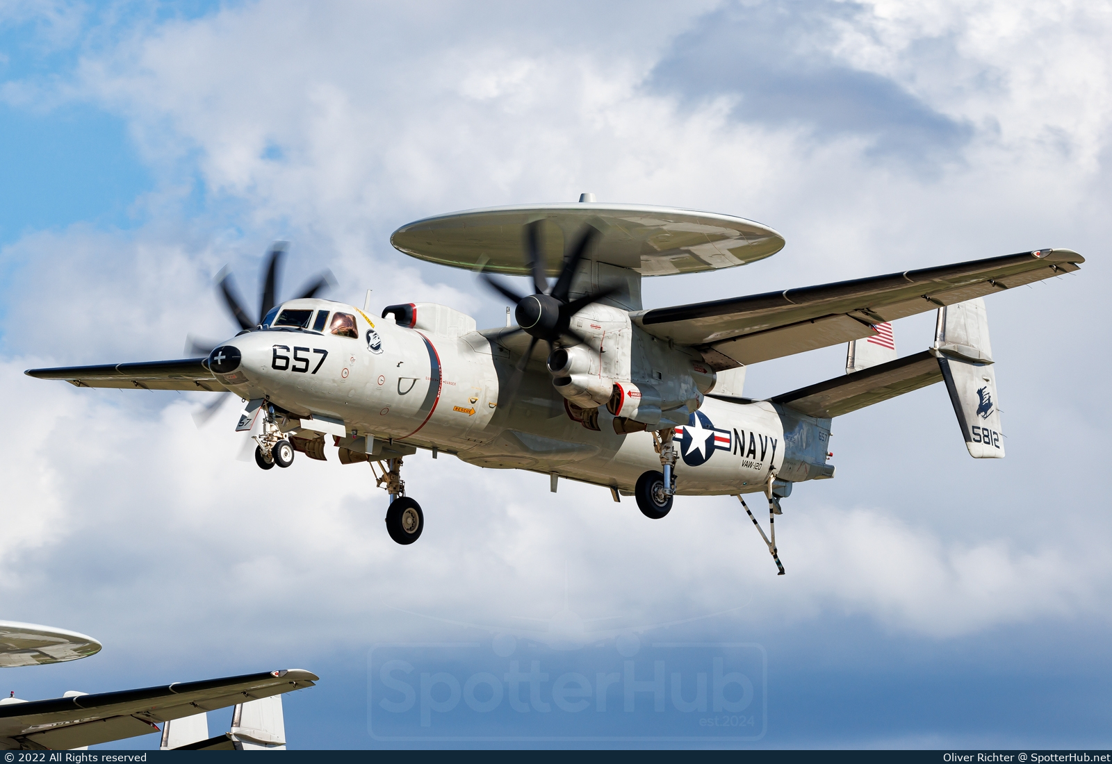 Photo of 165812 - Grumman E-2C Hawkeye operated by US Navy