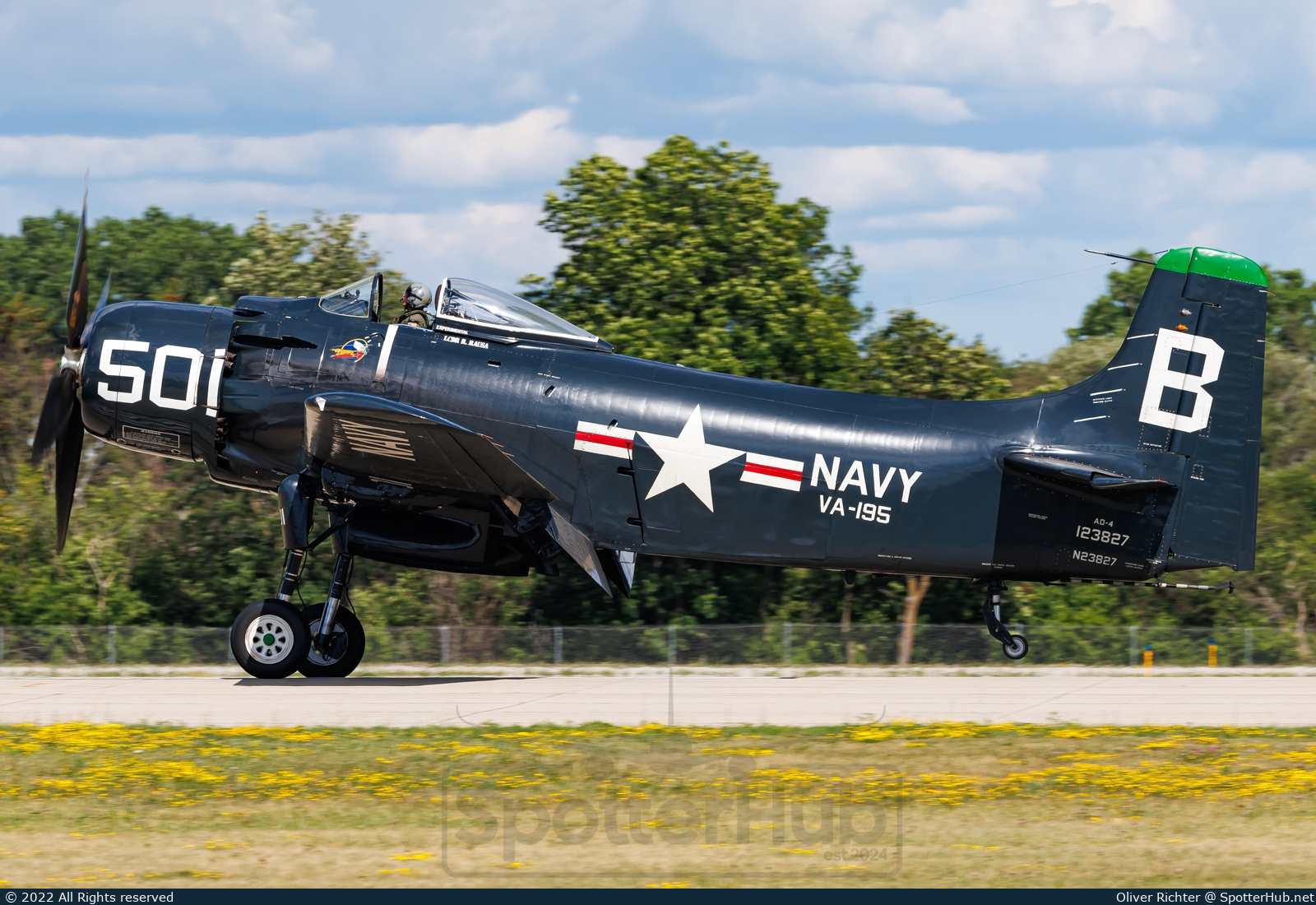 Photo of N23827 - Douglas AD-4 Skyraider operated by Military Aviation Museum