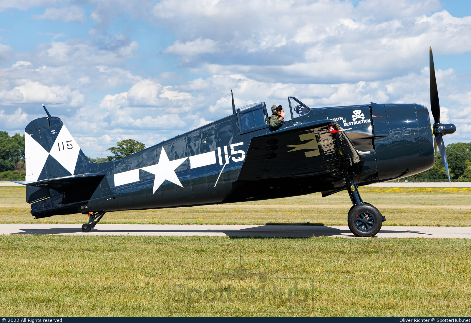 Photo of NX9265A - Grumman F6F-5 Hellcat operated by Lewis Air Legends