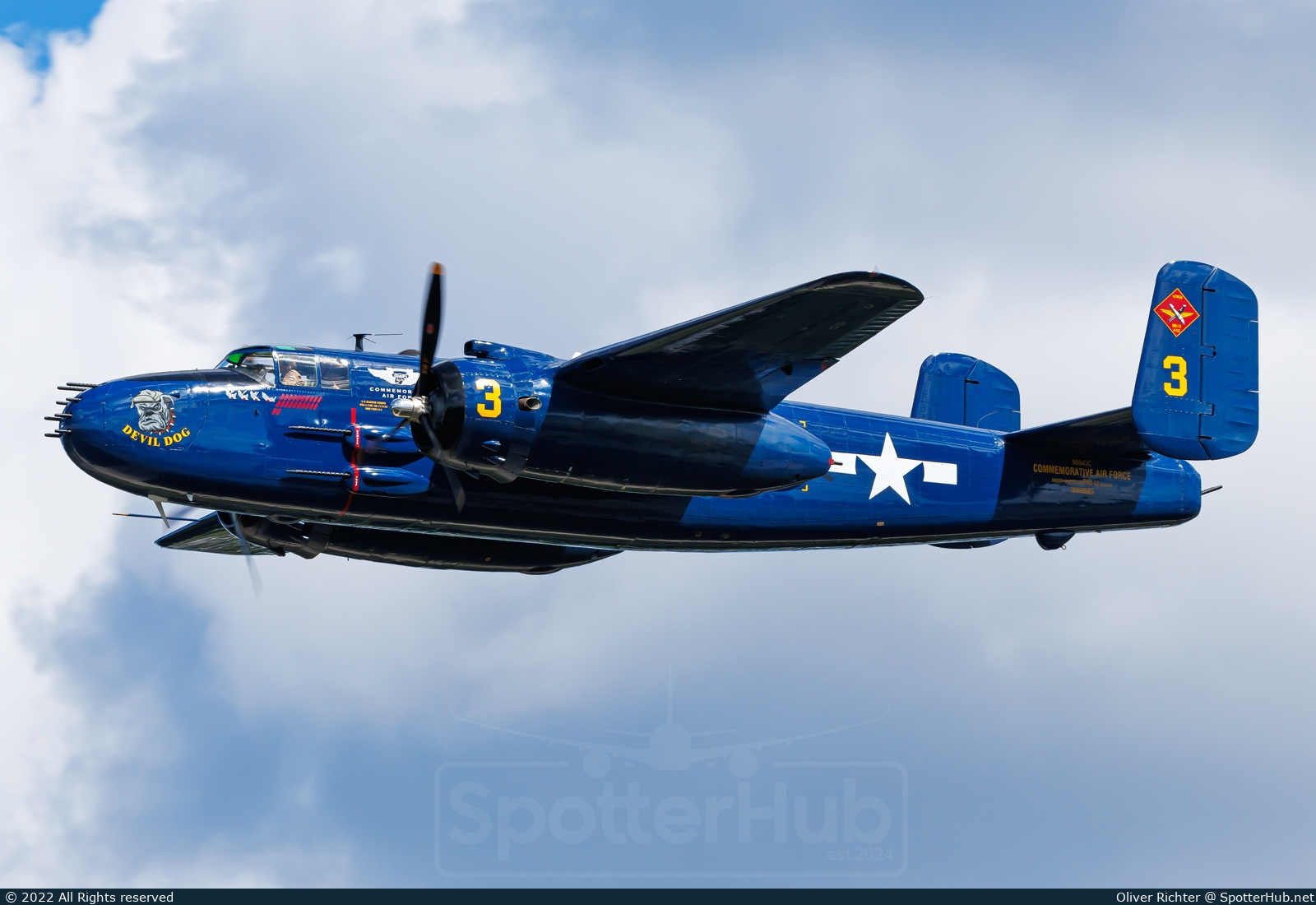 Photo of N9643C - North American TB-25K Mitchell operated by Commemorative Air Force