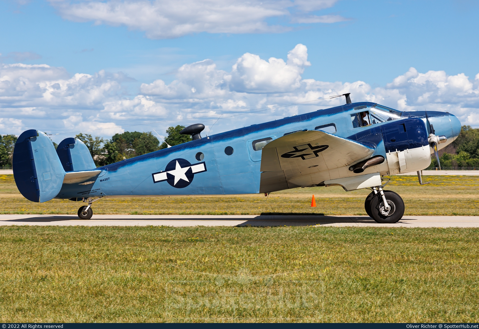 Photo of N4207 - Beechcraft RC-45J Expeditor operated by Commemorative Air Force