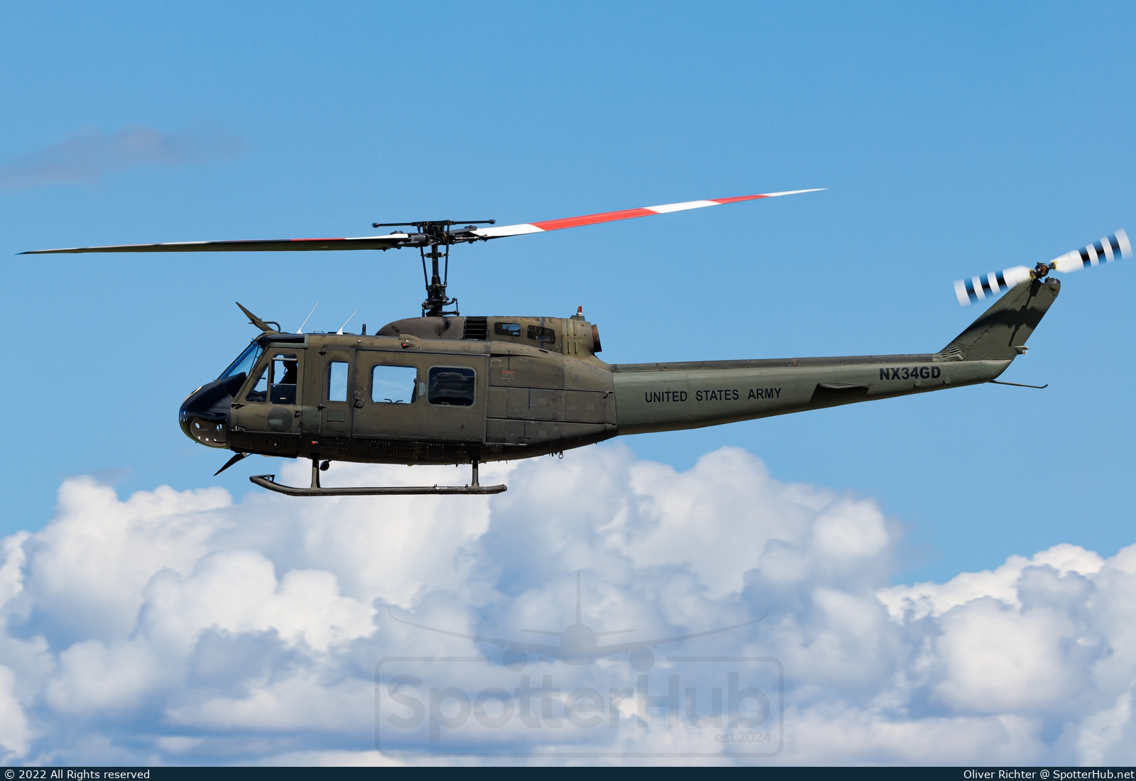 Photo of NX34GD - Bell UH-1H Iroquois operated by Private