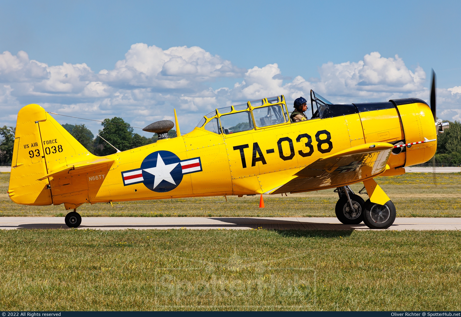 Photo of N66TY - North American T-6G Texan operated by Private