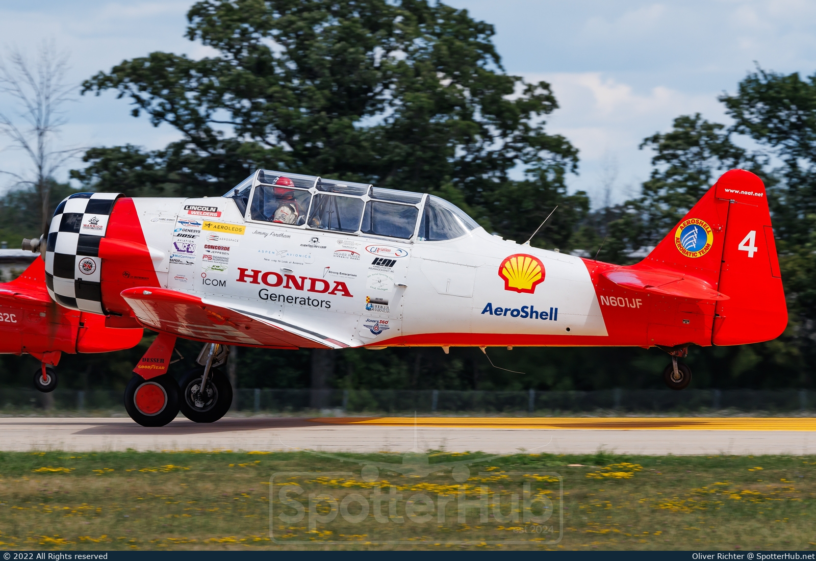Photo of N601JF - North American AT-6C Harvard IIA operated by Aeroshell Aerobatic Team