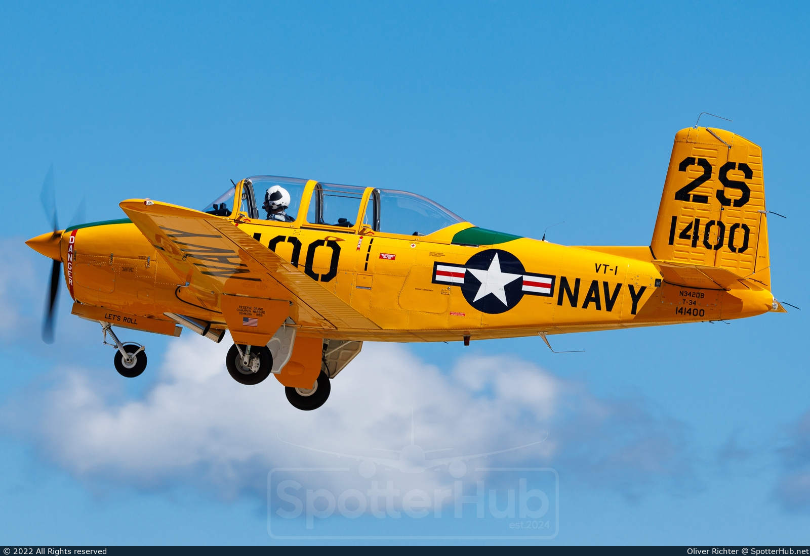 Photo of N342DB - Beechcraft T-34A Mentor operated by Private