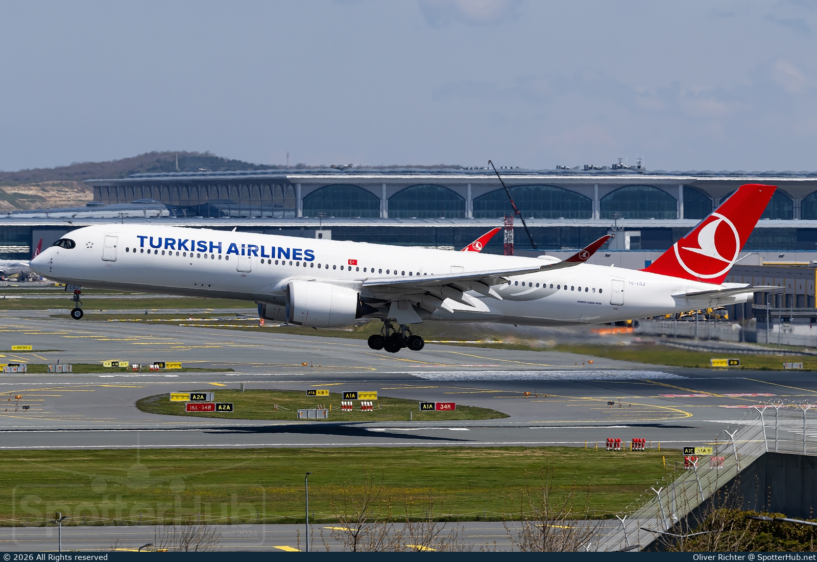 Photo of TC-LGJ - Airbus A350-941 operated by Turkish Airlines