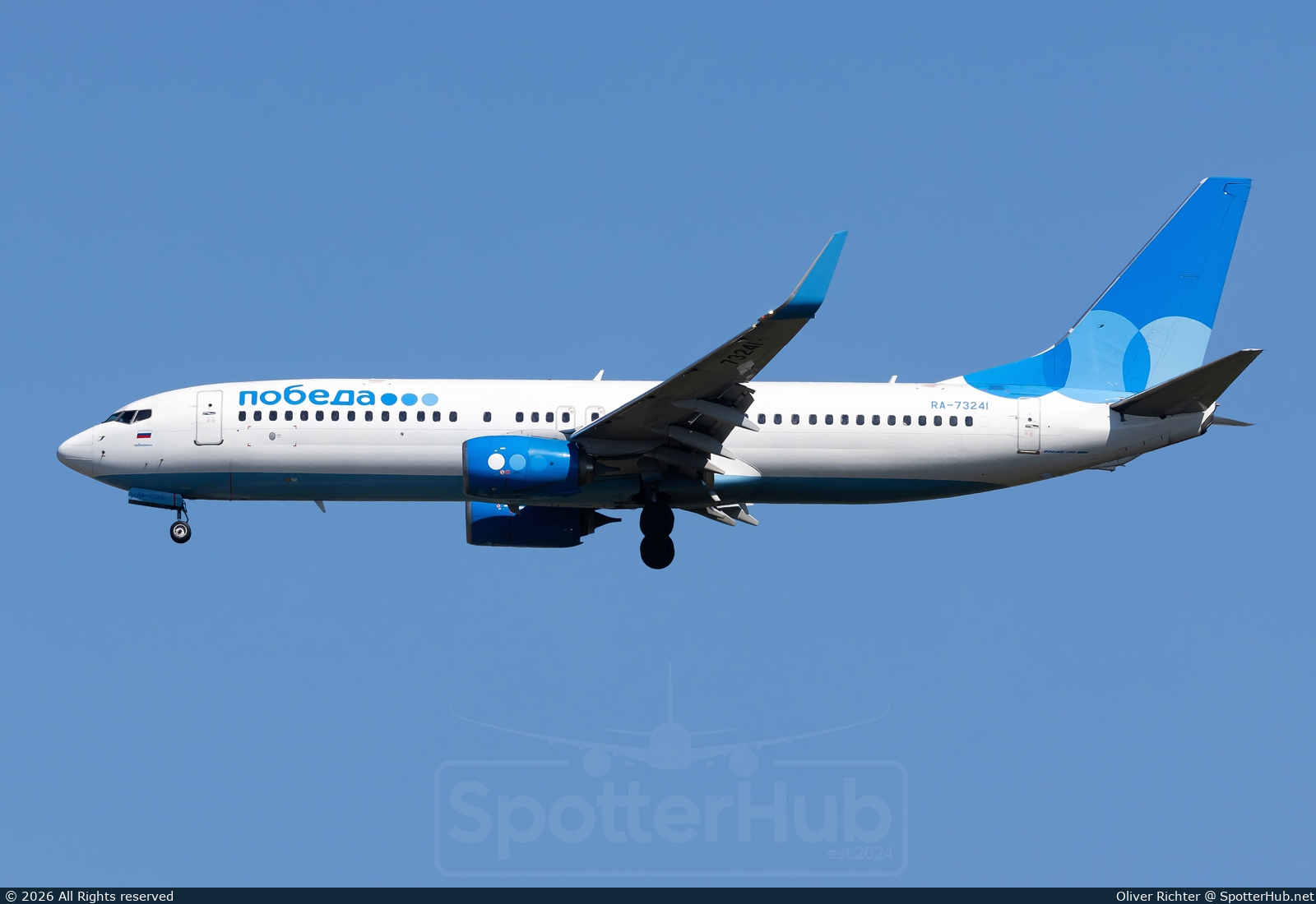 Photo of RA-73241 - Boeing 737-8LJ operated by Pobeda