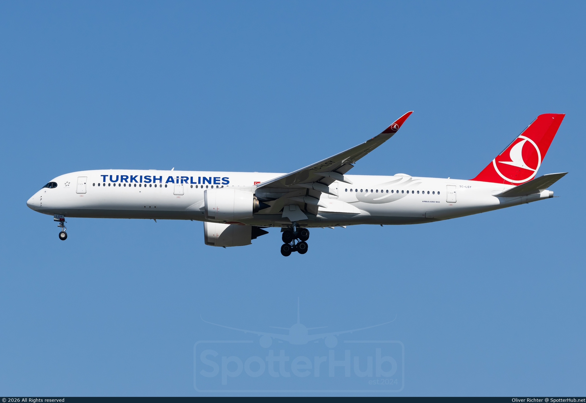 Photo of TC-LGY - Airbus A350-941 operated by Turkish Airlines