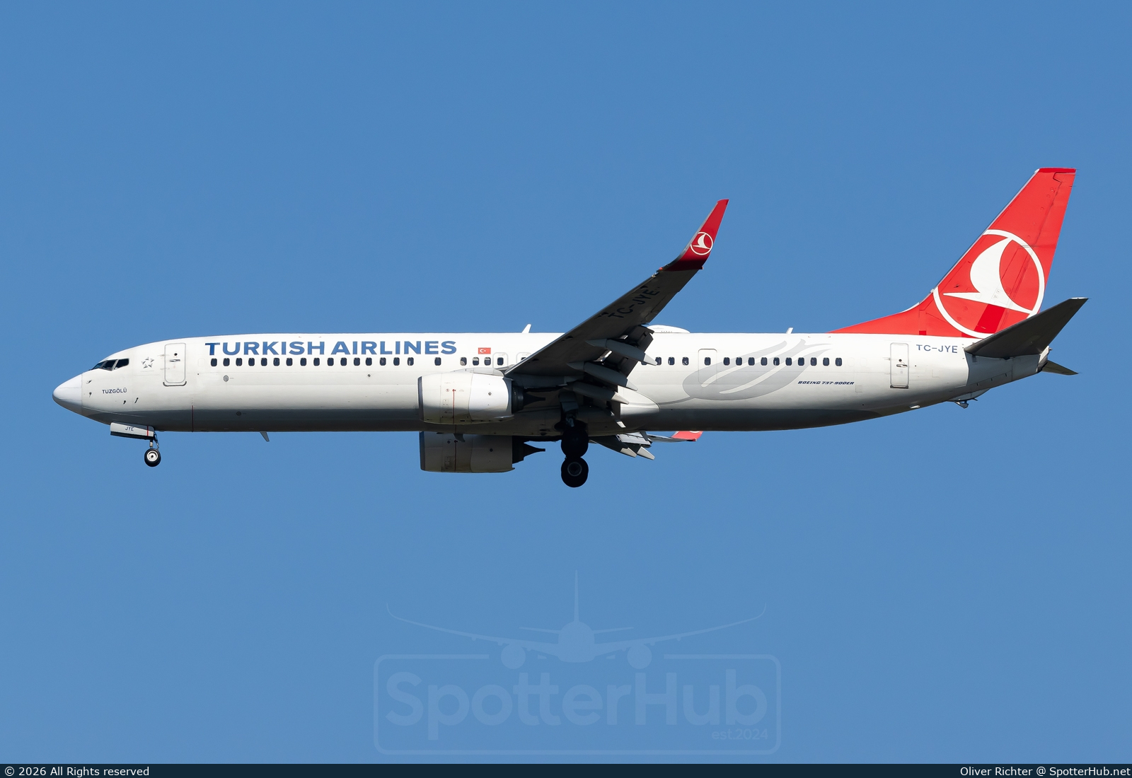 Photo of TC-JYE - Boeing 737-9F2(ER) operated by Turkish Airlines