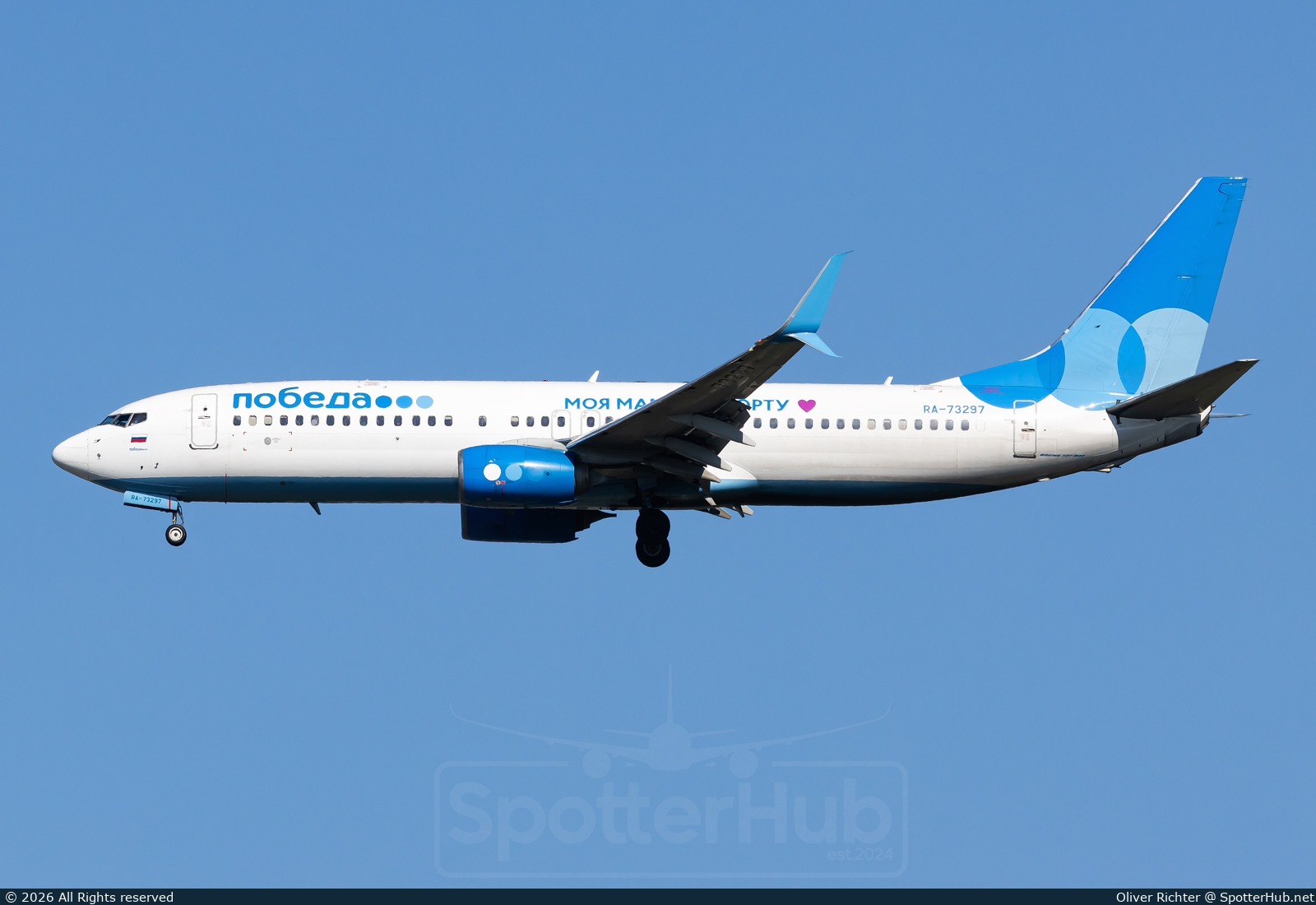 Photo of RA-73297 - Boeing 737-8LJ operated by Pobeda