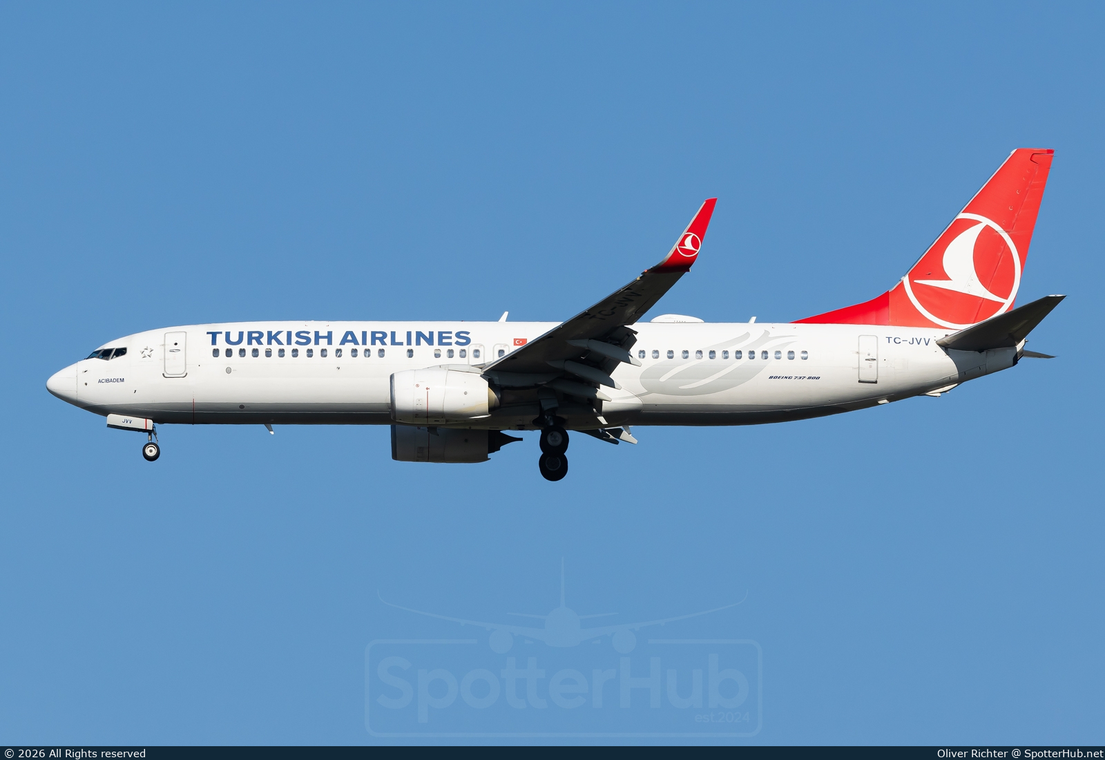 Photo of TC-JVV - Boeing 737-8F2 operated by Turkish Airlines