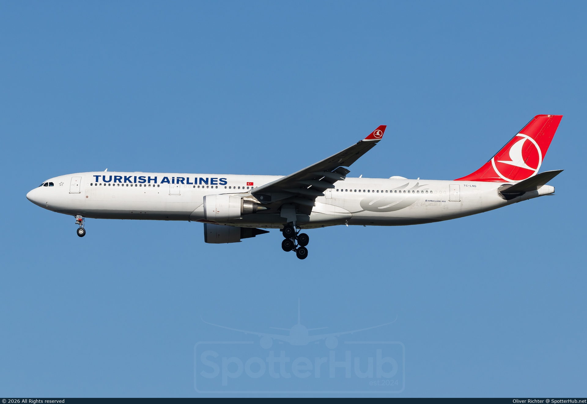 Photo of TC-LNG - Airbus A330-303 operated by Turkish Airlines