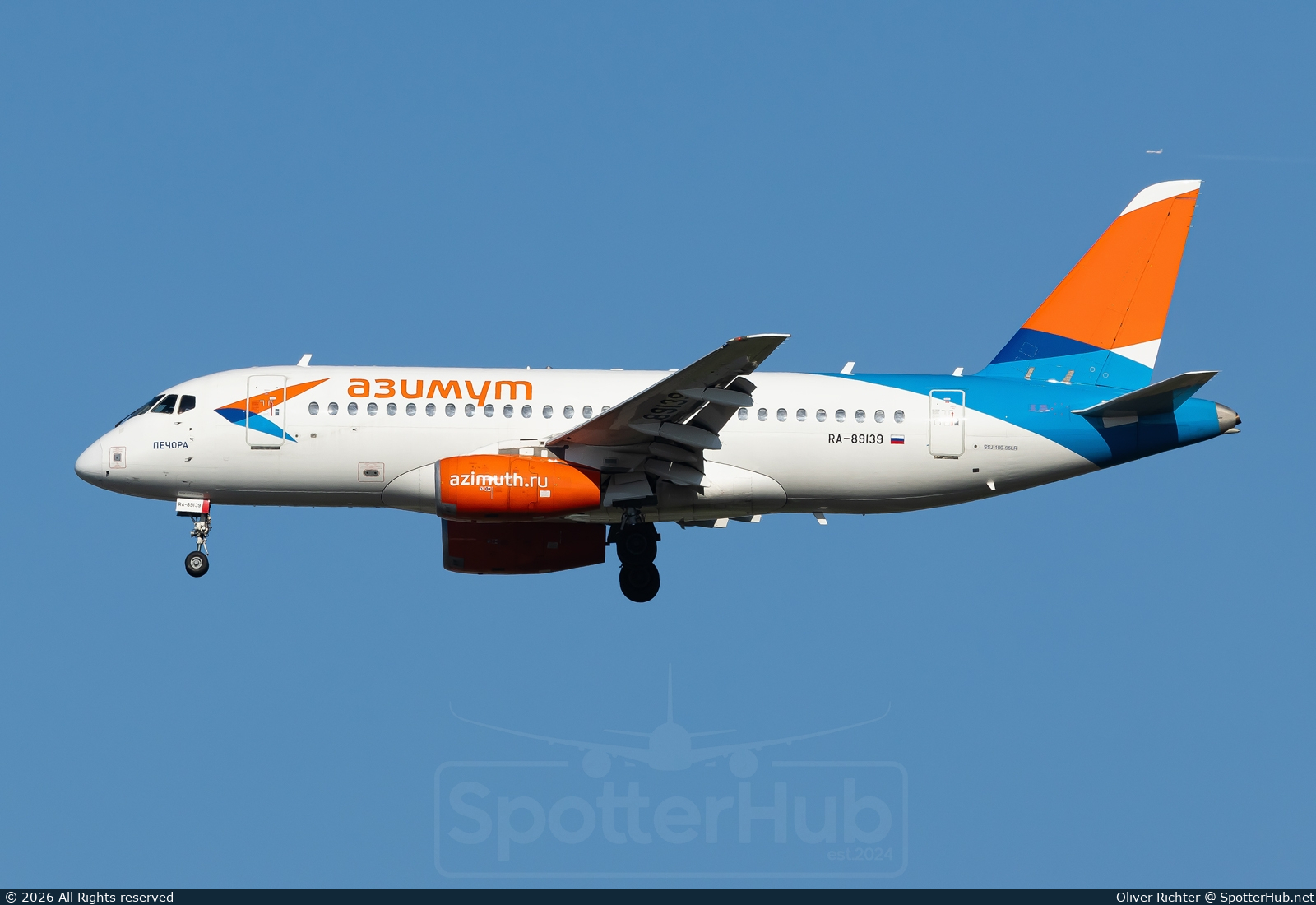 Photo of RA-89139 - Sukhoi Superjet 100-95LR operated by azimuth