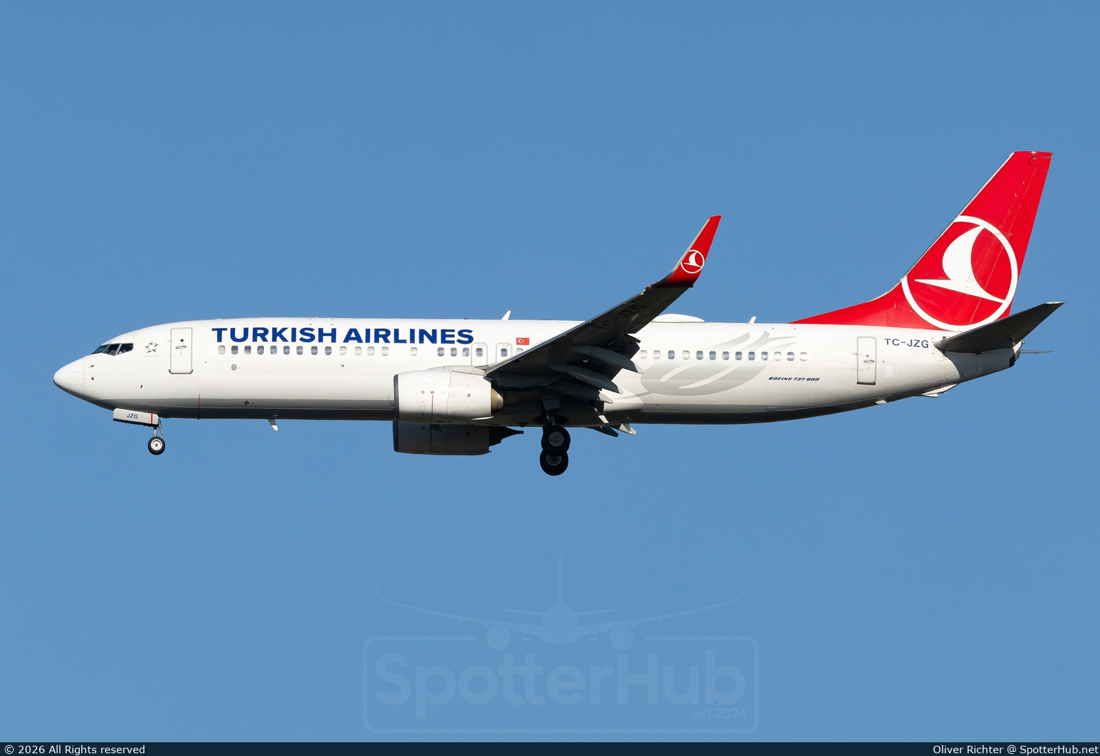 Photo of TC-JZG - Boeing 737-8F2 operated by Turkish Airlines