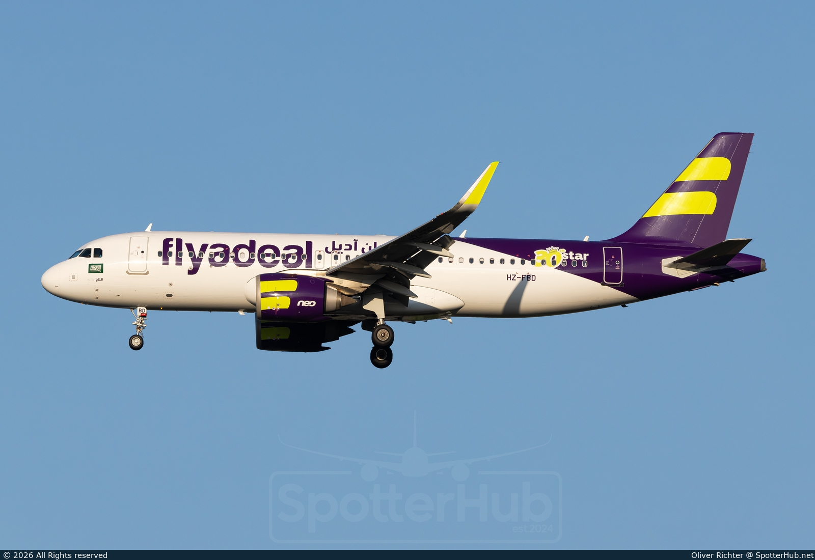 Photo of HZ-FBD - Airbus A320-251N operated by flyadeal