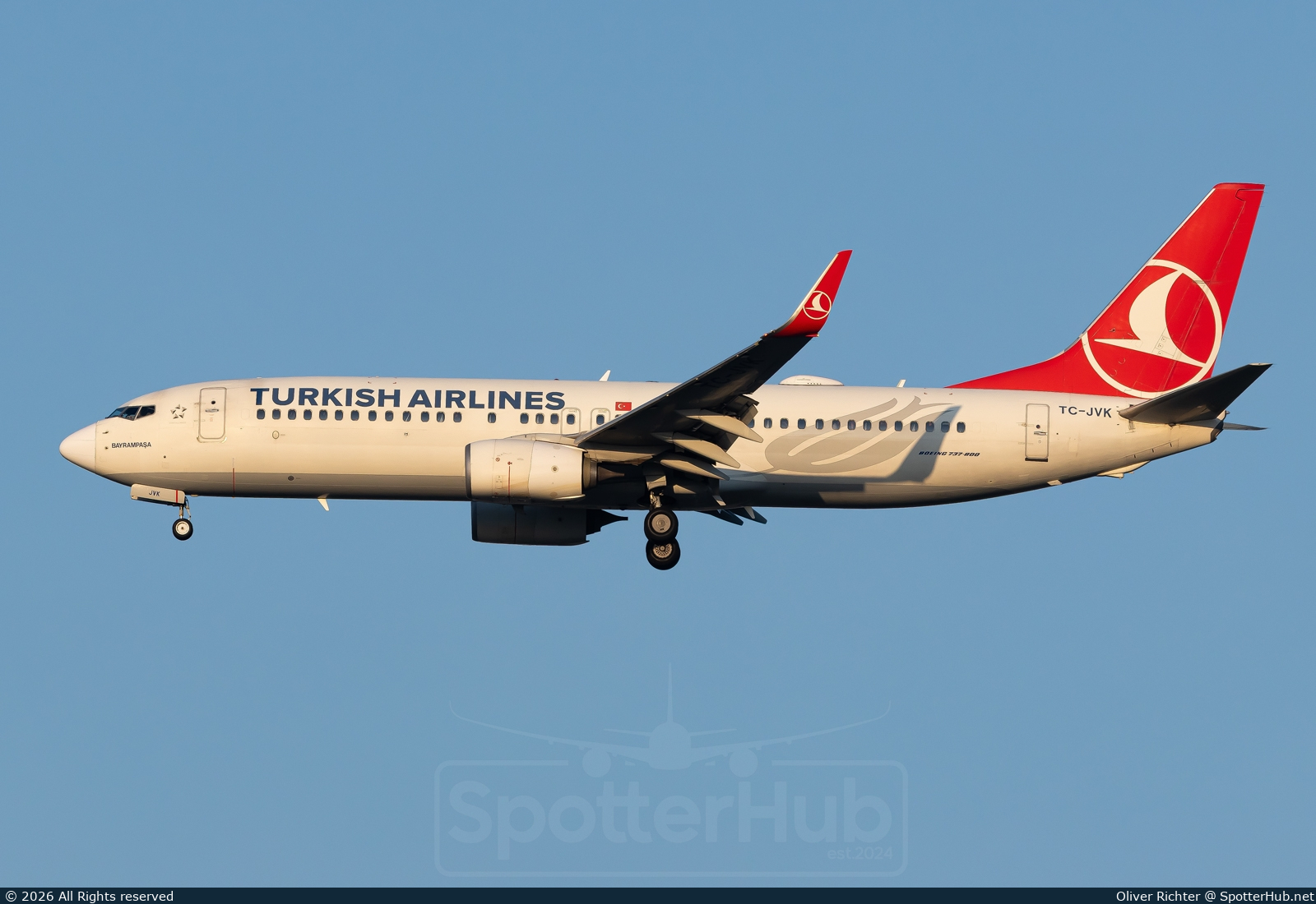 Photo of TC-JVK - Boeing 737-8F2 operated by Turkish Airlines