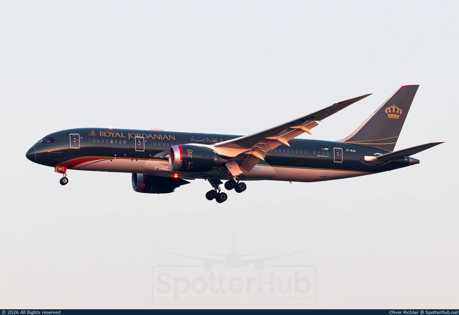 Photo of JY-BAA - Boeing 787-8 Dreamliner operated by Royal Jordanian Airlines