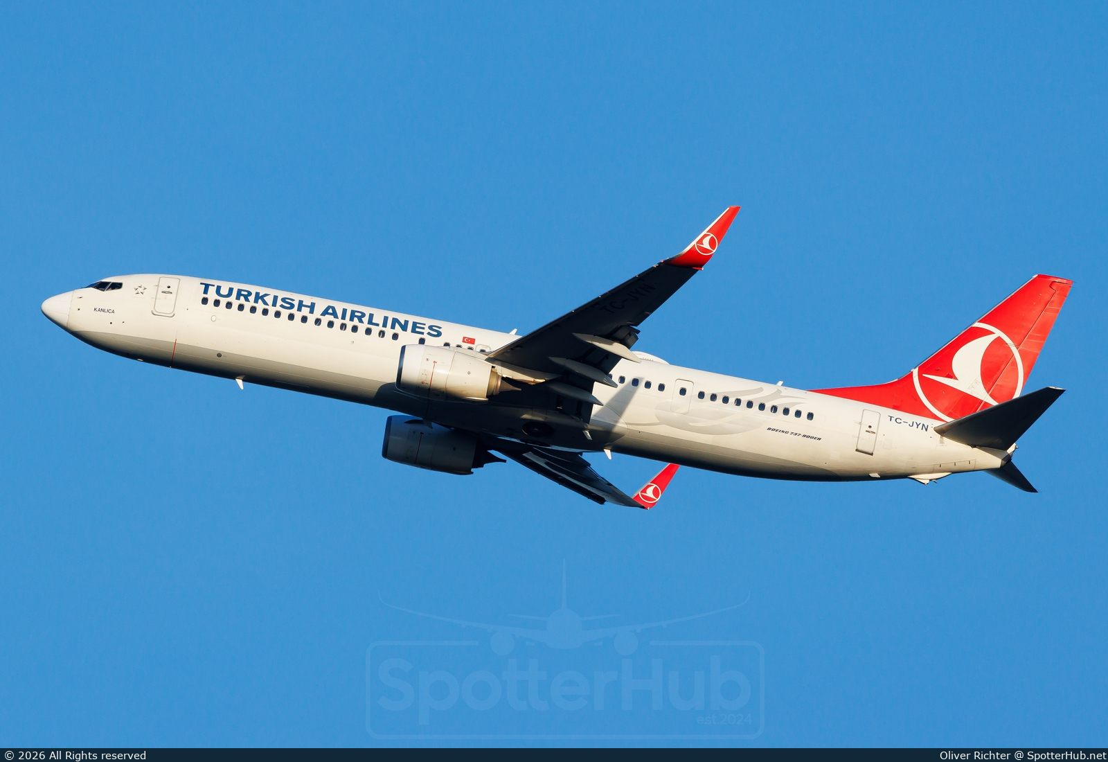Photo of TC-JYN - Boeing 737-9F2(ER) operated by Turkish Airlines