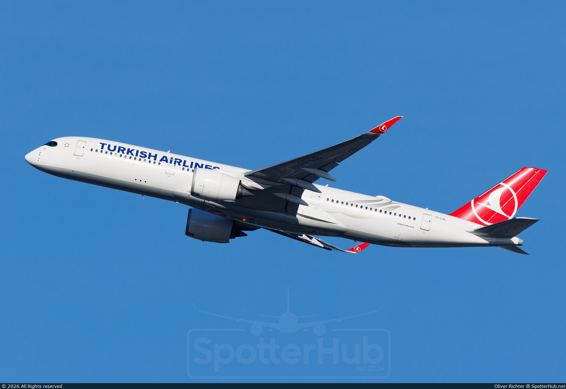 Photo of TC-LGL - Airbus A350-941 operated by Turkish Airlines