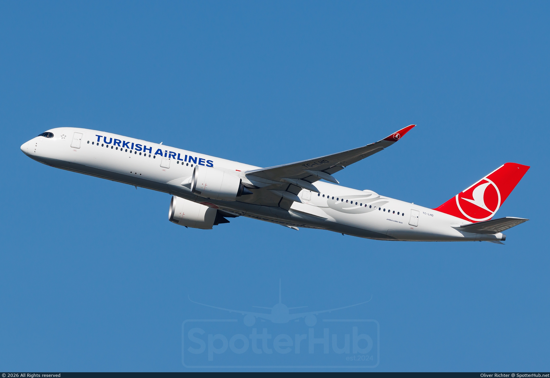 Photo of TC-LHD - Airbus A350-941 operated by Turkish Airlines