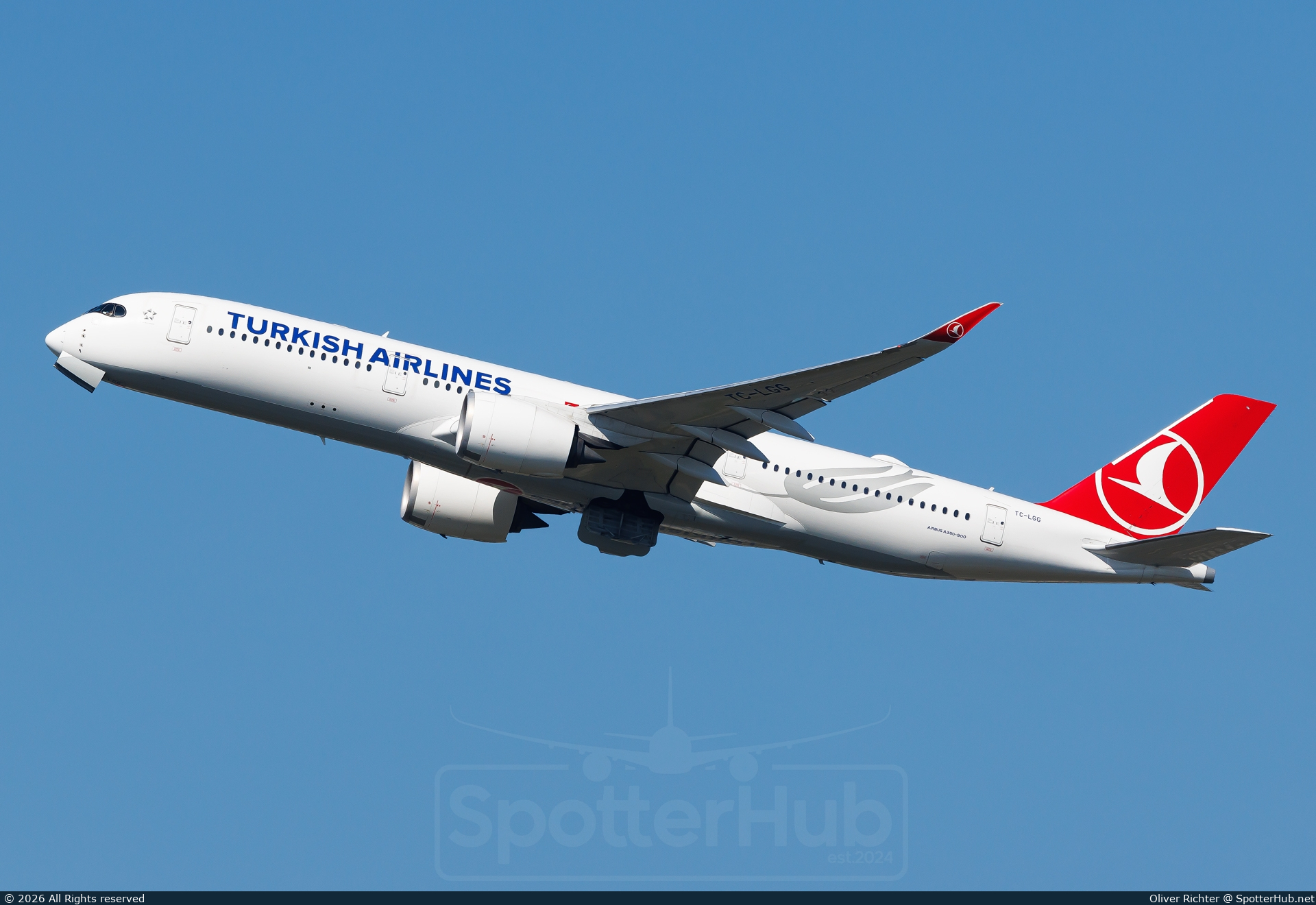 Photo of TC-LGG - Airbus A350-941 operated by Turkish Airlines