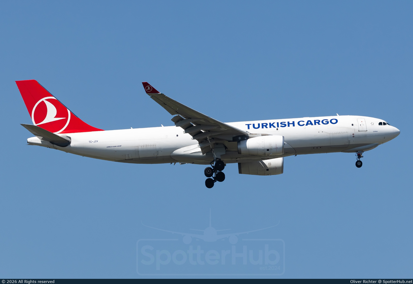 Photo of TC-JOV - Airbus A330-243F operated by Turkish Airlines Cargo