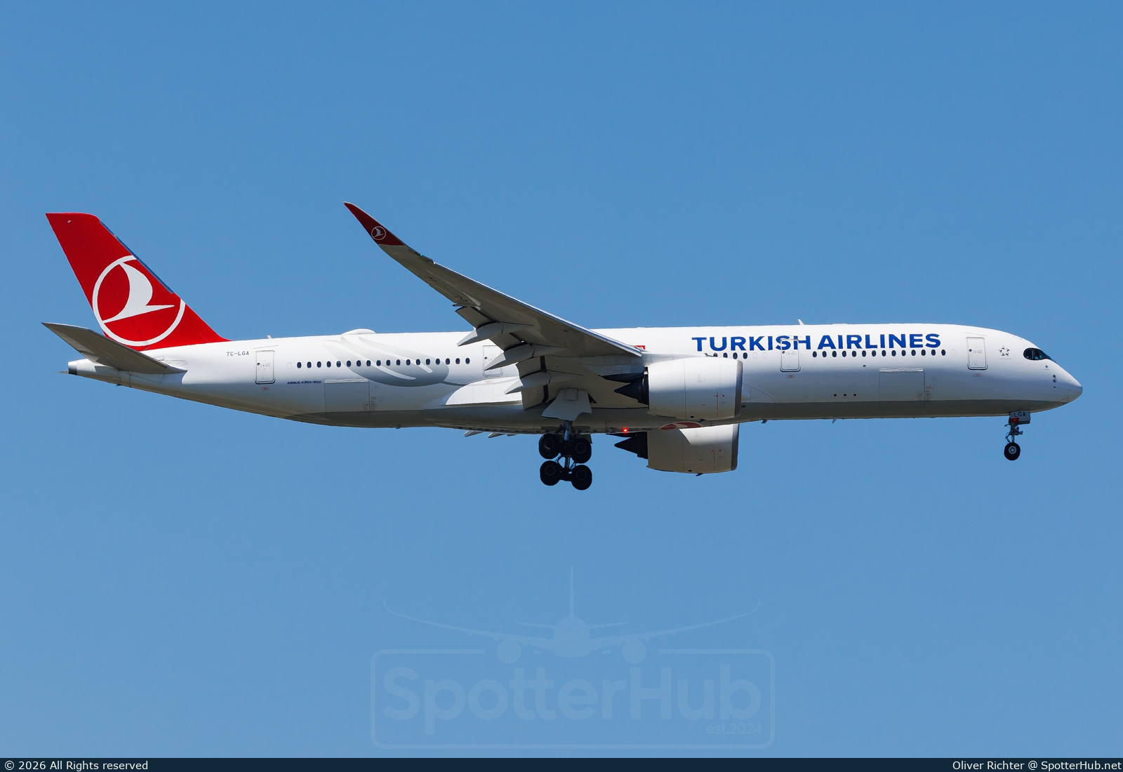 Photo of TC-LGA - Airbus A350-941 operated by Turkish Airlines