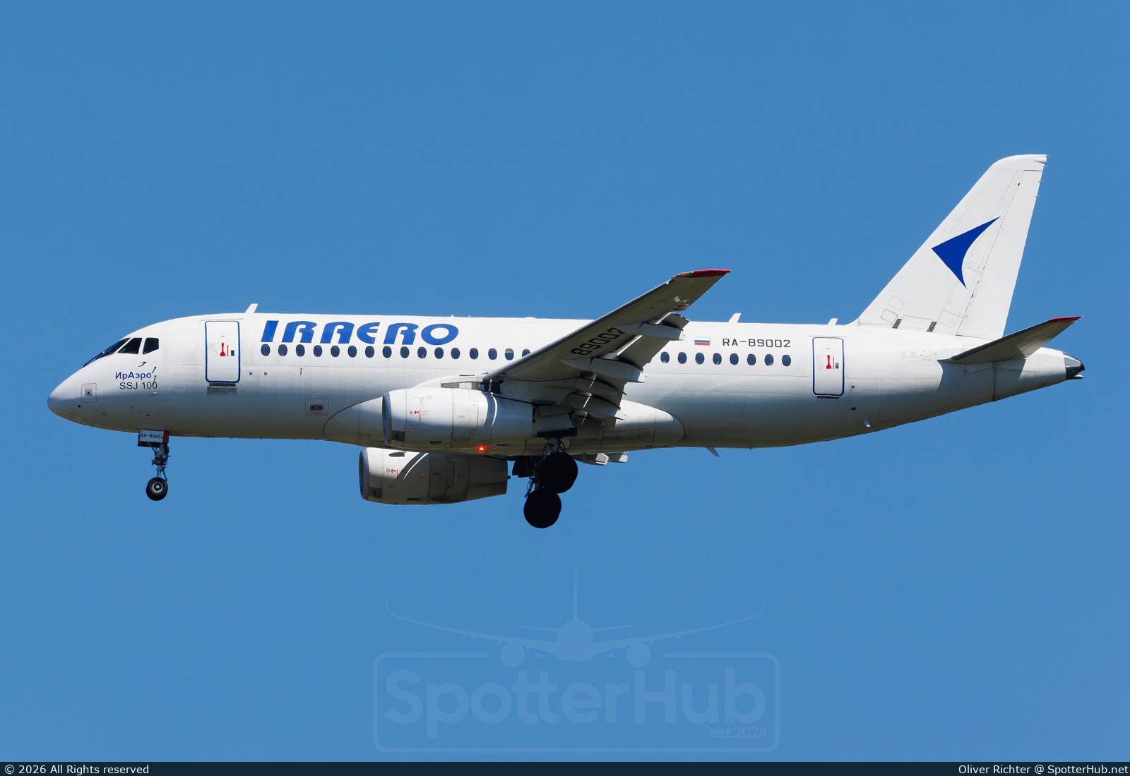 Photo of RA-89002 - Sukhoi Superjet 100-95B operated by IrAero