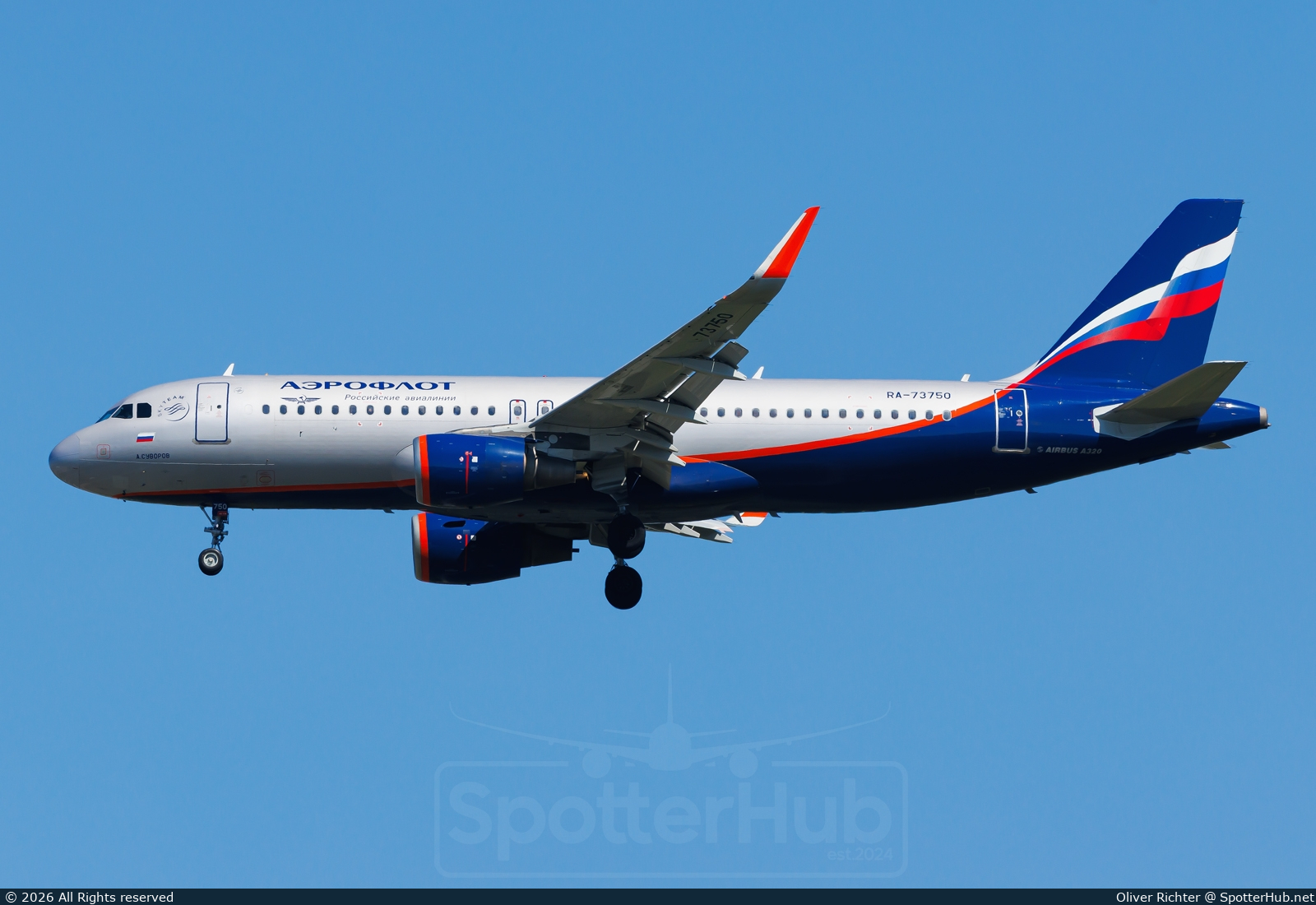 Photo of RA-73750 - Airbus A320-214 operated by Aeroflot
