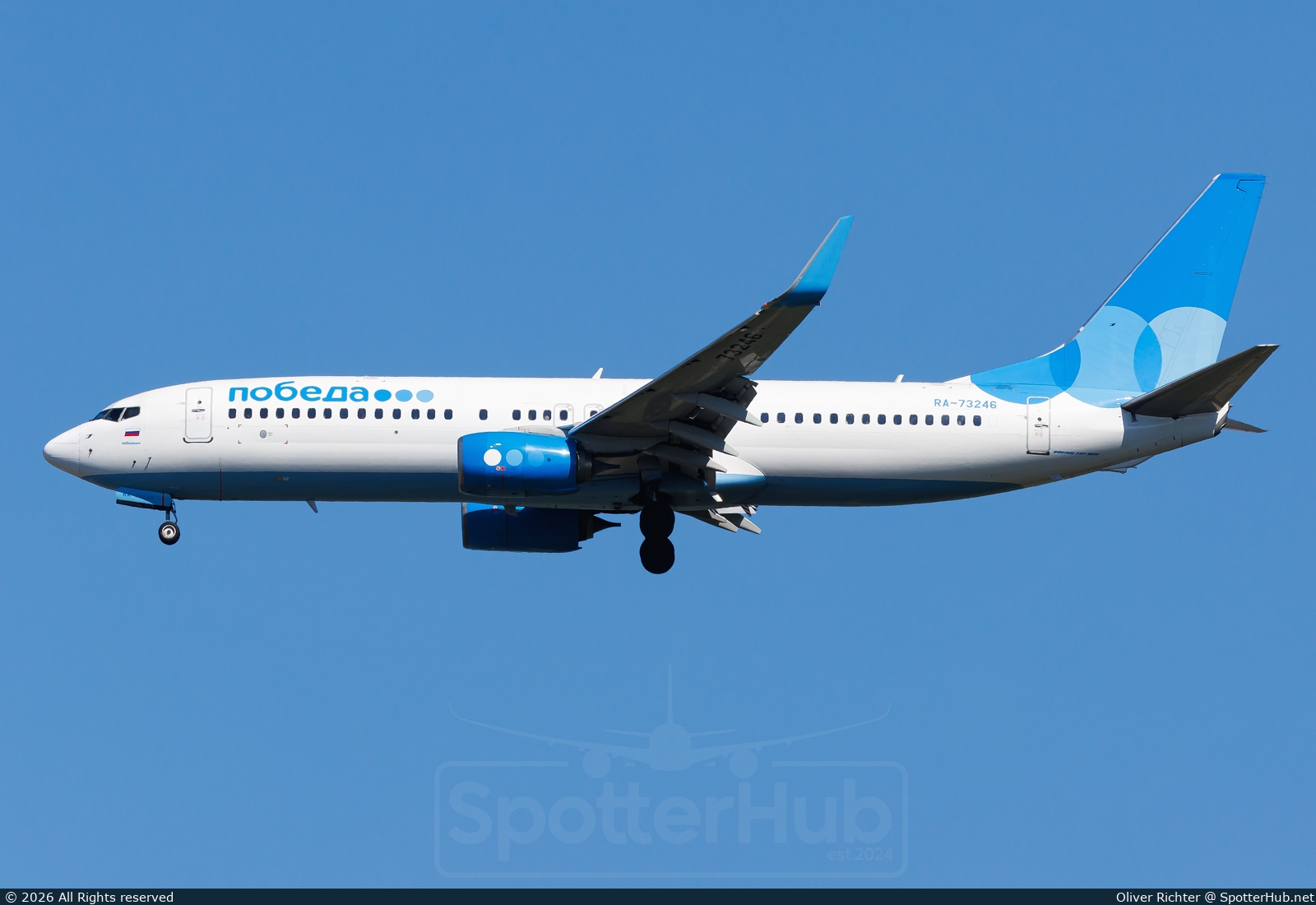 Photo of RA-73246 - Boeing 737-8LJ operated by Pobeda