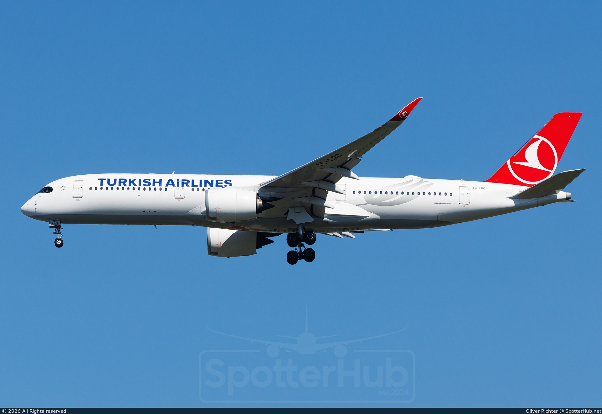 Photo of TC-LGO - Airbus A350-941 operated by Turkish Airlines