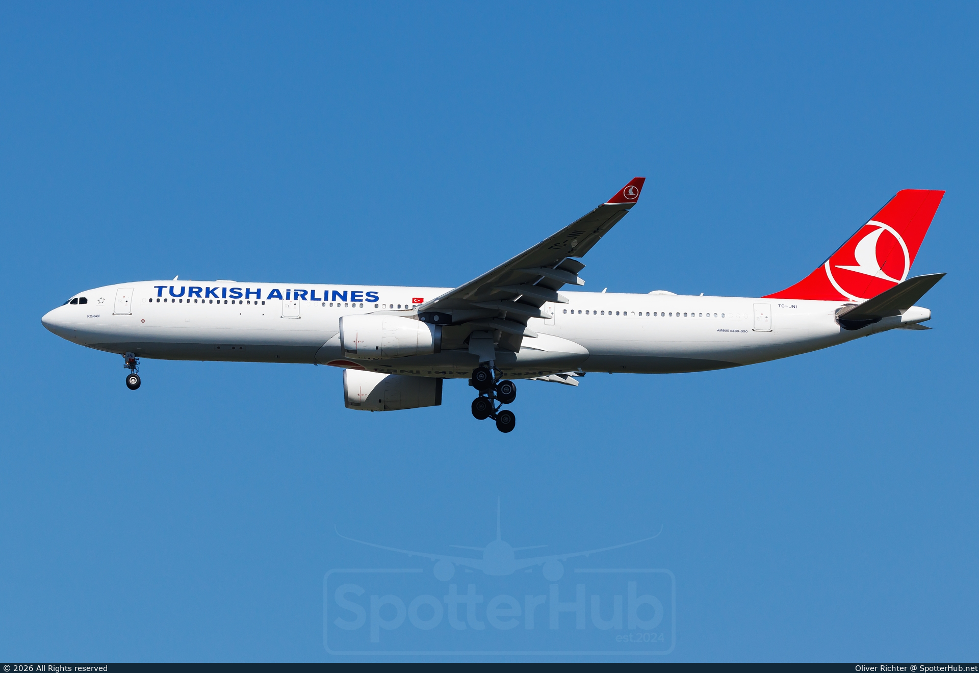 Photo of TC-JNI - Airbus A330-343 operated by Turkish Airlines