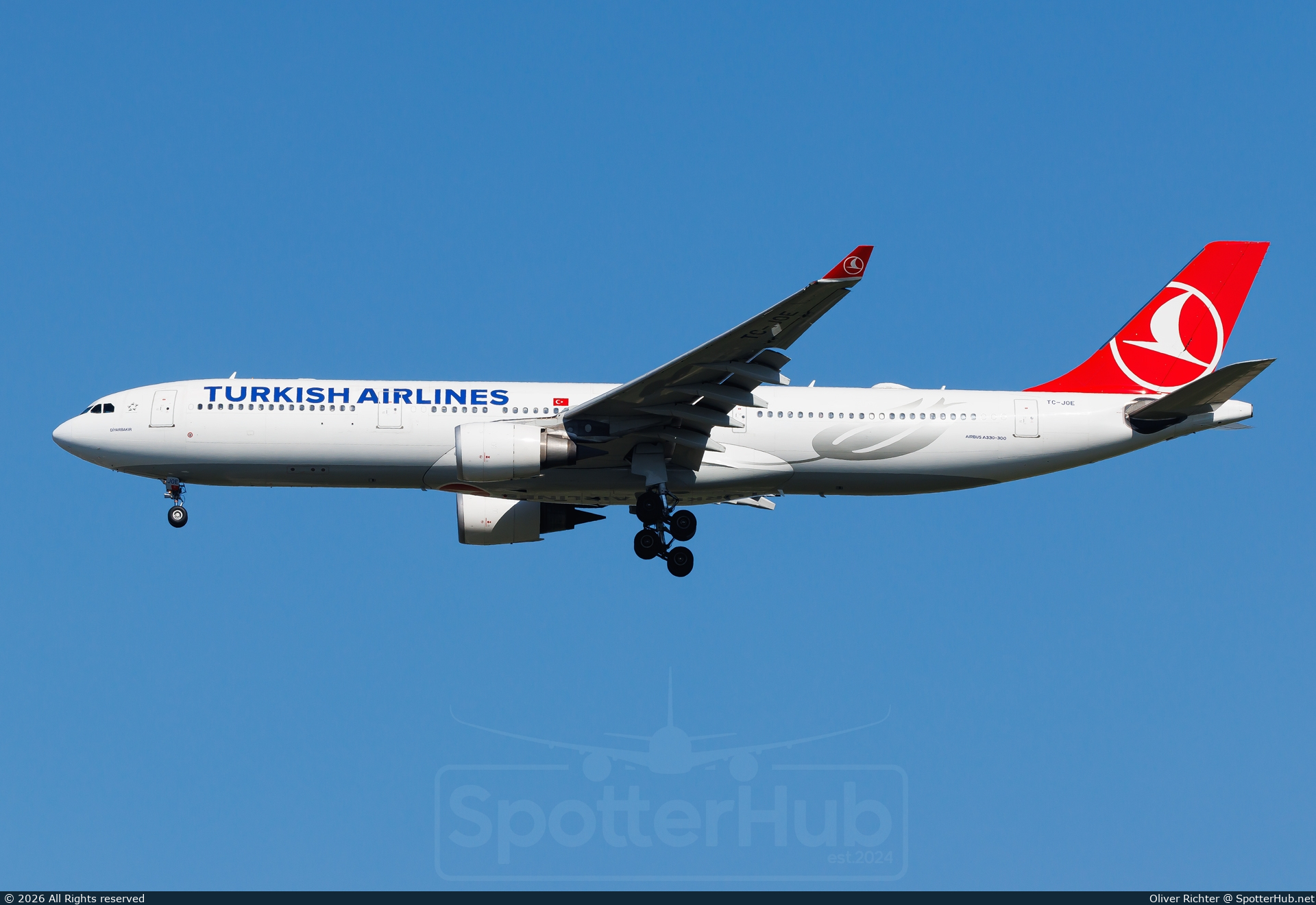 Photo of TC-JOE - Airbus A330-303 operated by Turkish Airlines