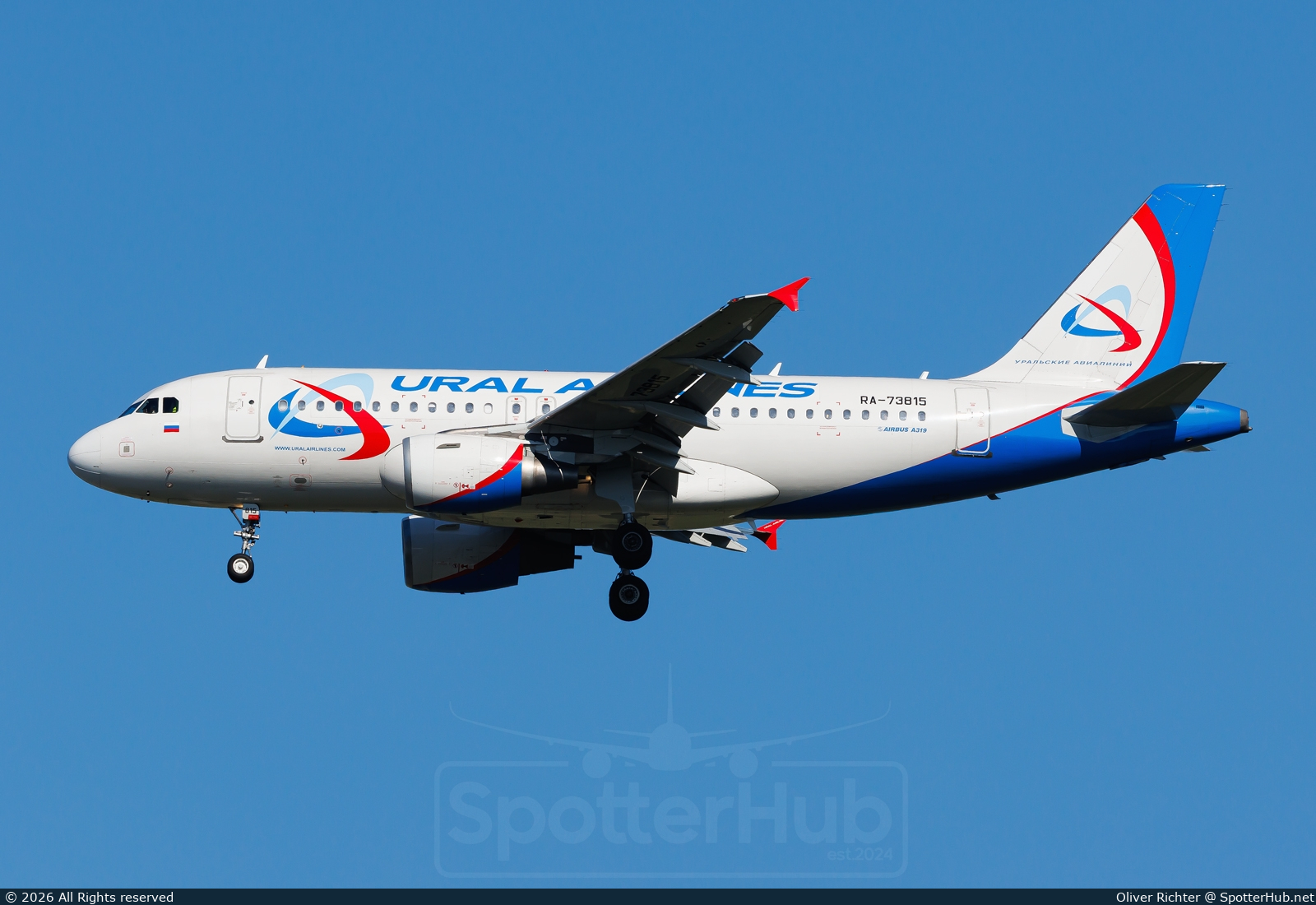 Photo of RA-73815 - Airbus A319-112 operated by Ural Airlines