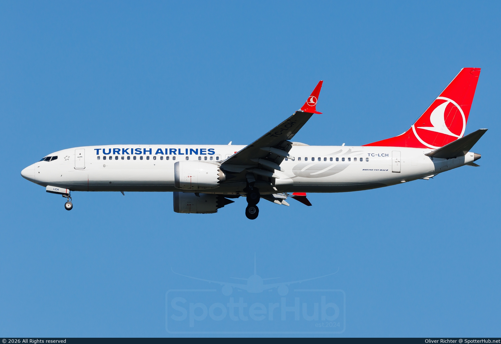 Photo of TC-LCH - Boeing 737 MAX 8 operated by Turkish Airlines