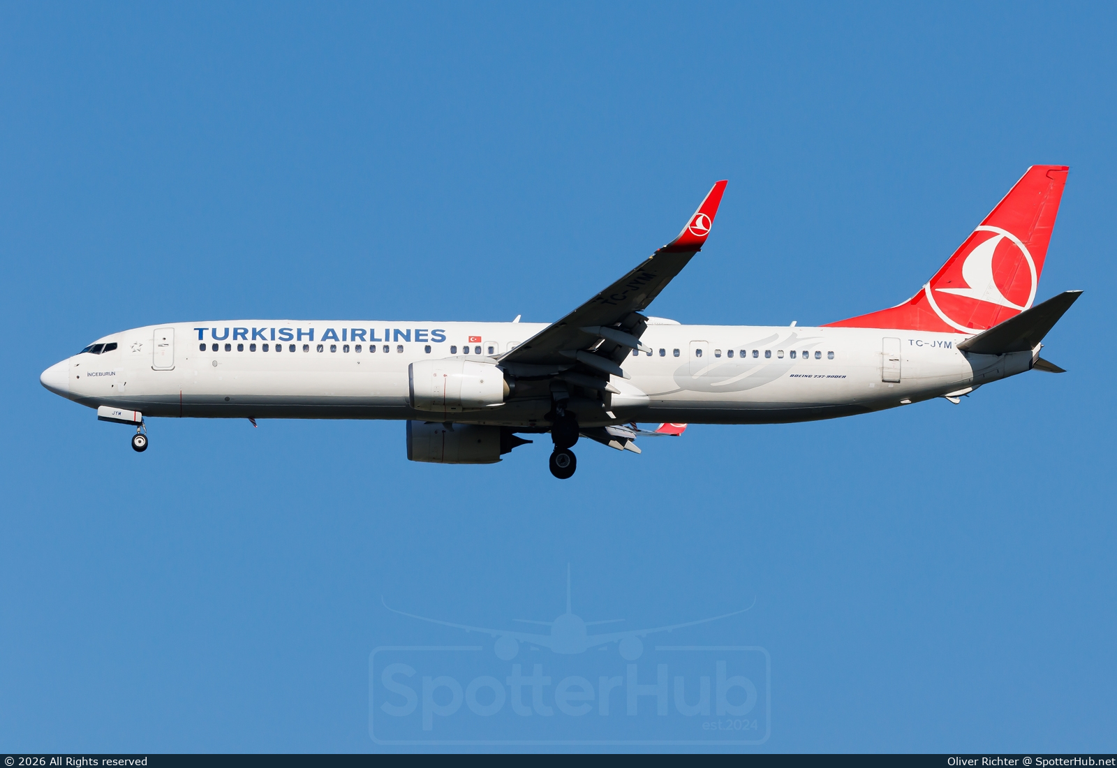 Photo of TC-JYM - Boeing 737-9F2(ER) operated by Turkish Airlines