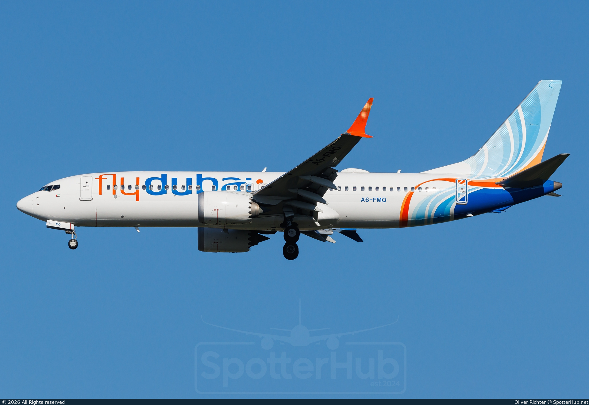 Photo of A6-FMQ - Boeing 737 MAX 8 operated by flydubai