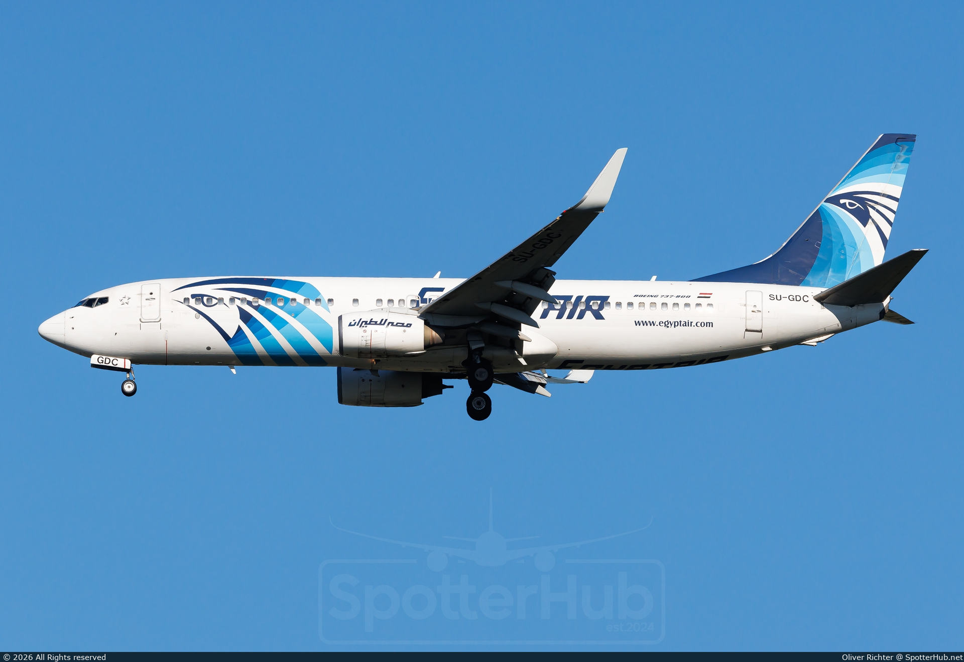 Photo of SU-GDC - Boeing 737-866 operated by Egyptair